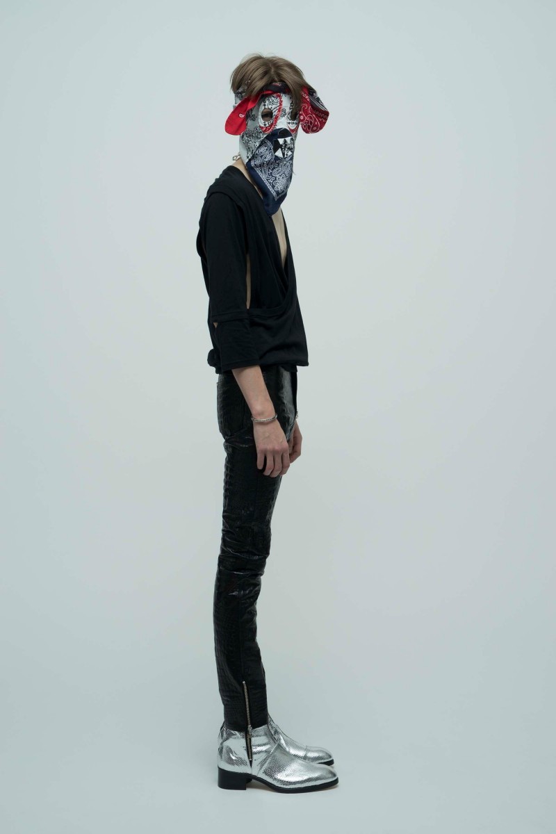 Takahiromiyashita The Soloist. - SS17 Silver leather pants - 1