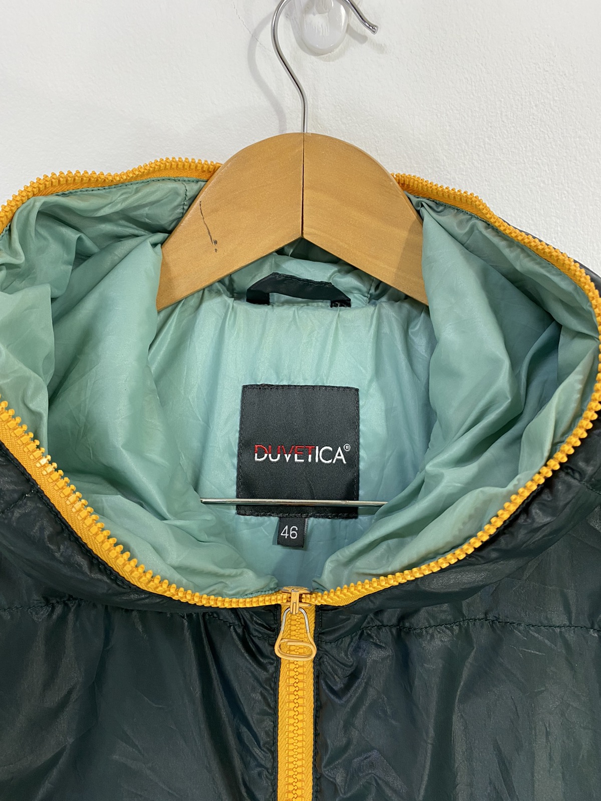 Duvetica Dionisio Green Yellow Down Jacket Fullzipper Design - 4