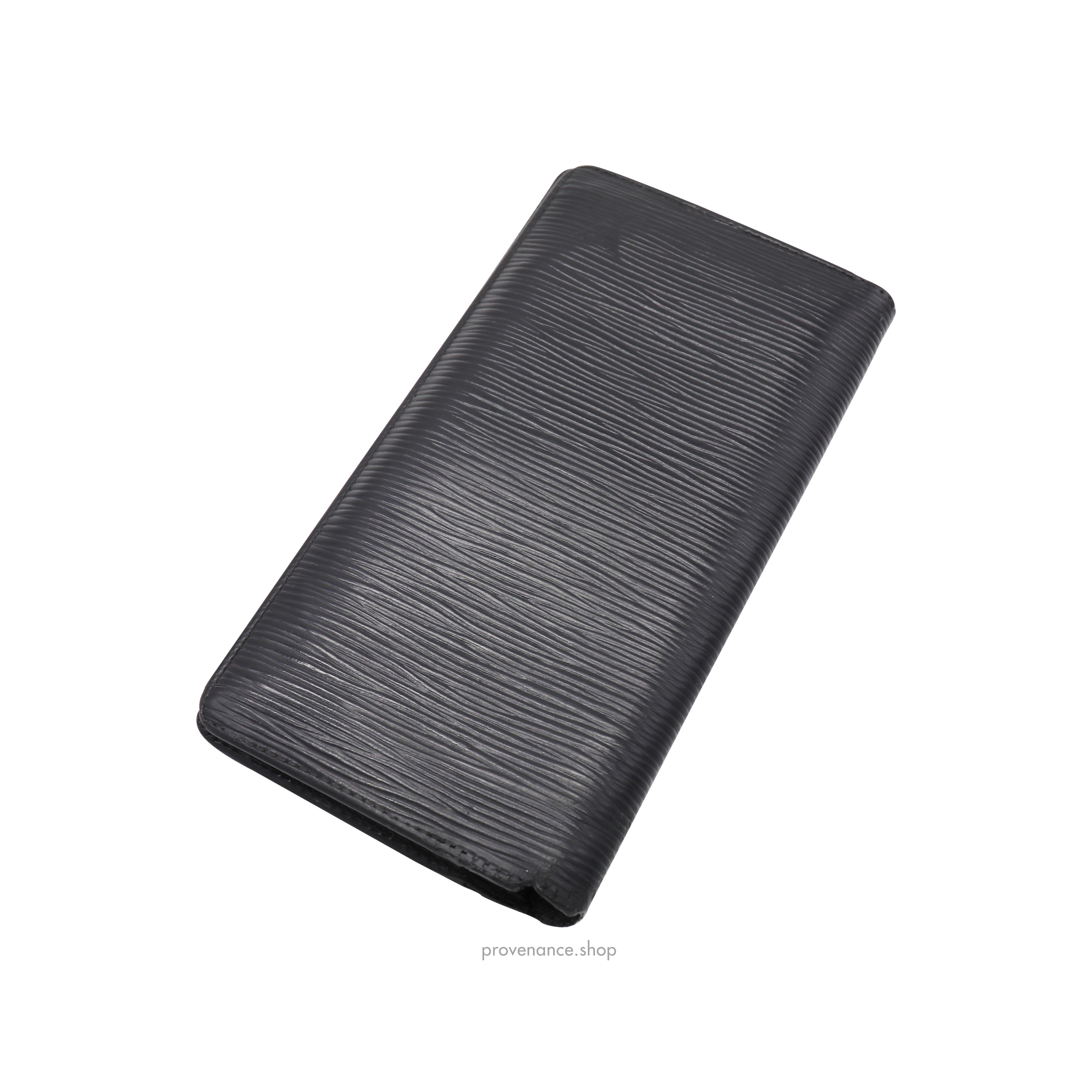 Brazza Long Wallet in Black Epi Noir Leather - 5