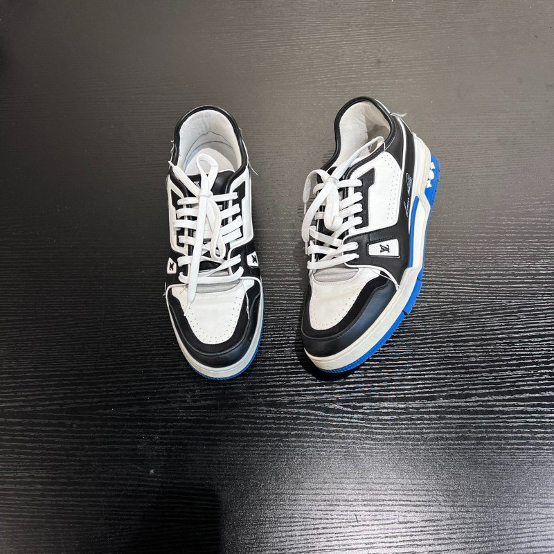 Louis Vuitton Lv Trainer Black and Blue Hiroshi Fujiwara Casual Shoes Men's Sneakers - 1