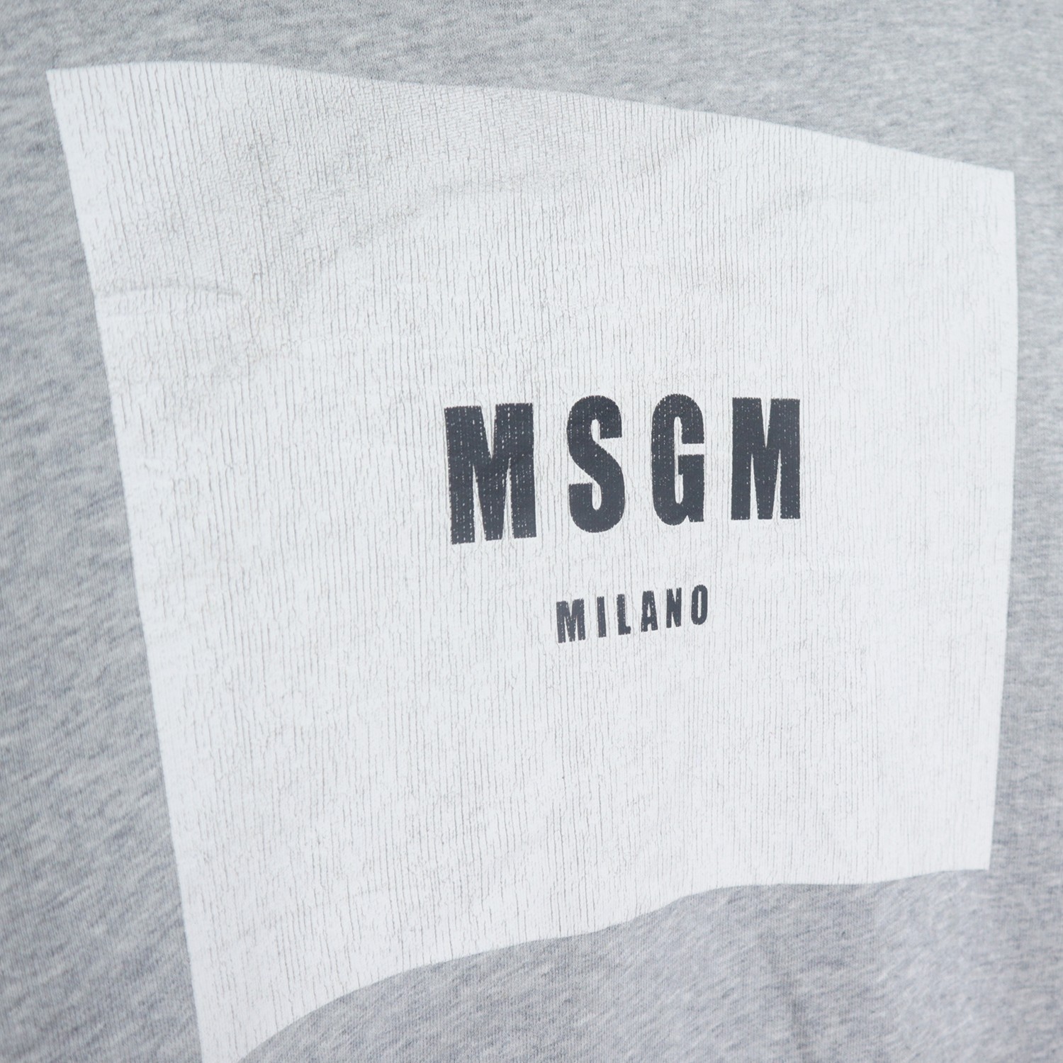 Vintage 90s MSGM Milano Big Logo Box Sweater Sweatshirt Pullover Jumper Made In ITALY - 2