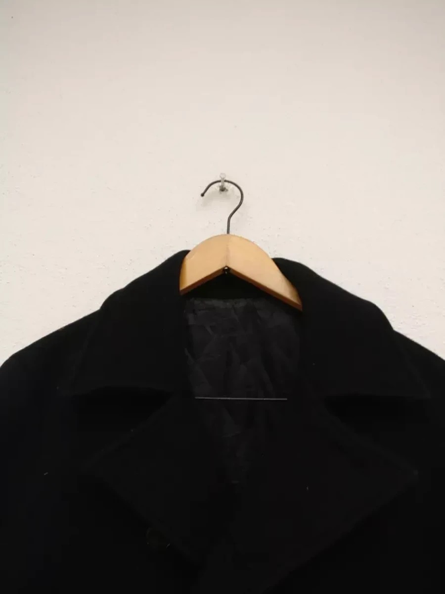 Ships Jet Blue -  Final Drop! Wool Heavy Jacket Peacoat - 3