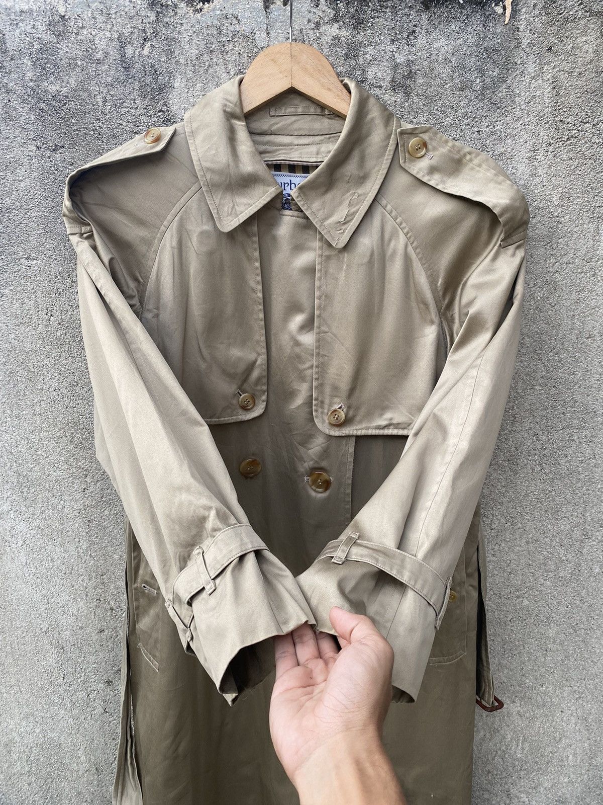 Burberry Prorsum - Burberrys Double Breasted Trench Coat Nova Check - 5