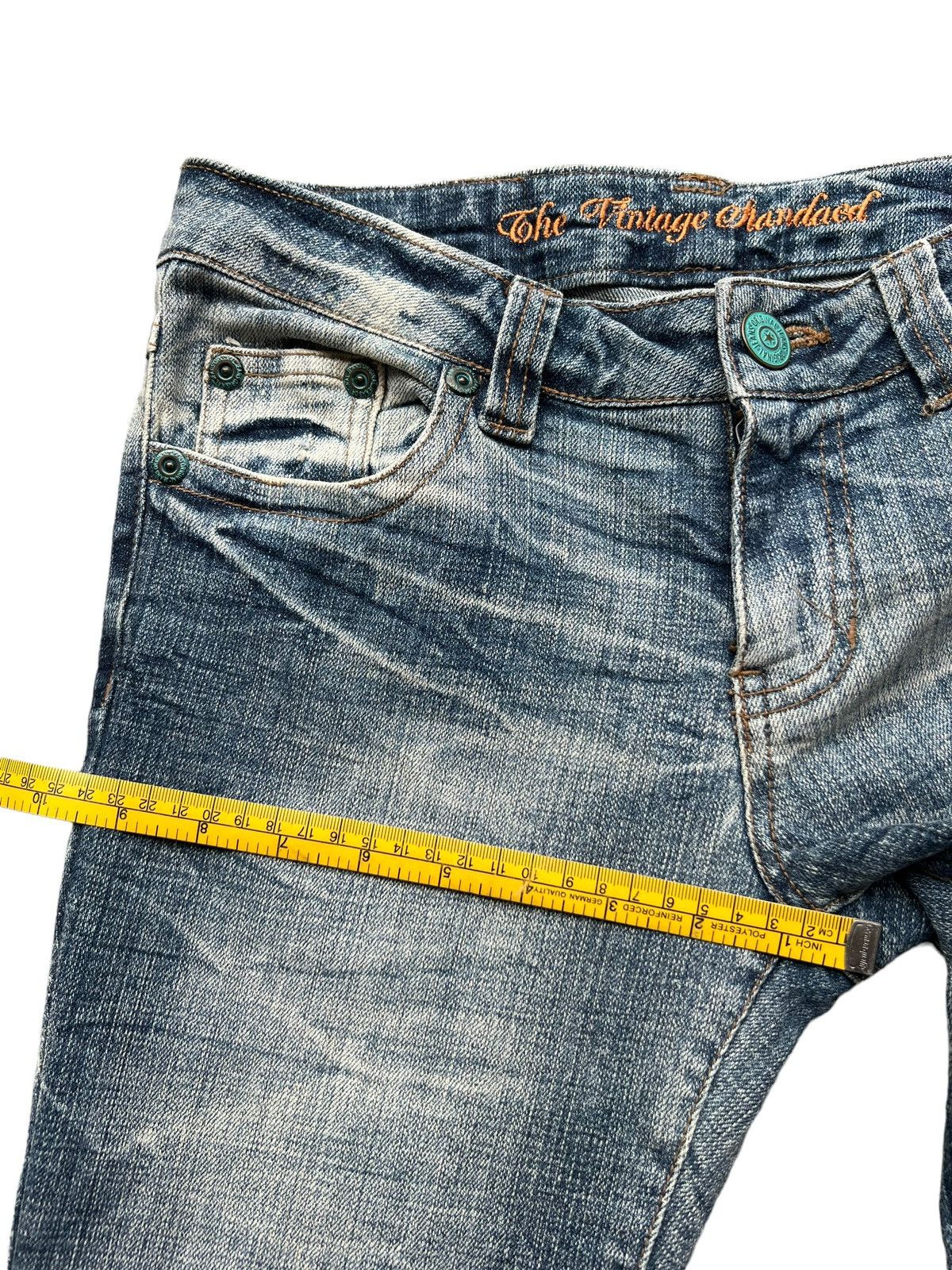 Hype - Vintage Standard Distressed Lowrise Flare Denim Jeans 29x32 - 13