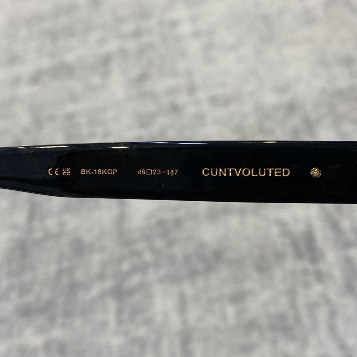 CHROME HEARTS CUNTVOLUTED BLACK-18KGP - 7