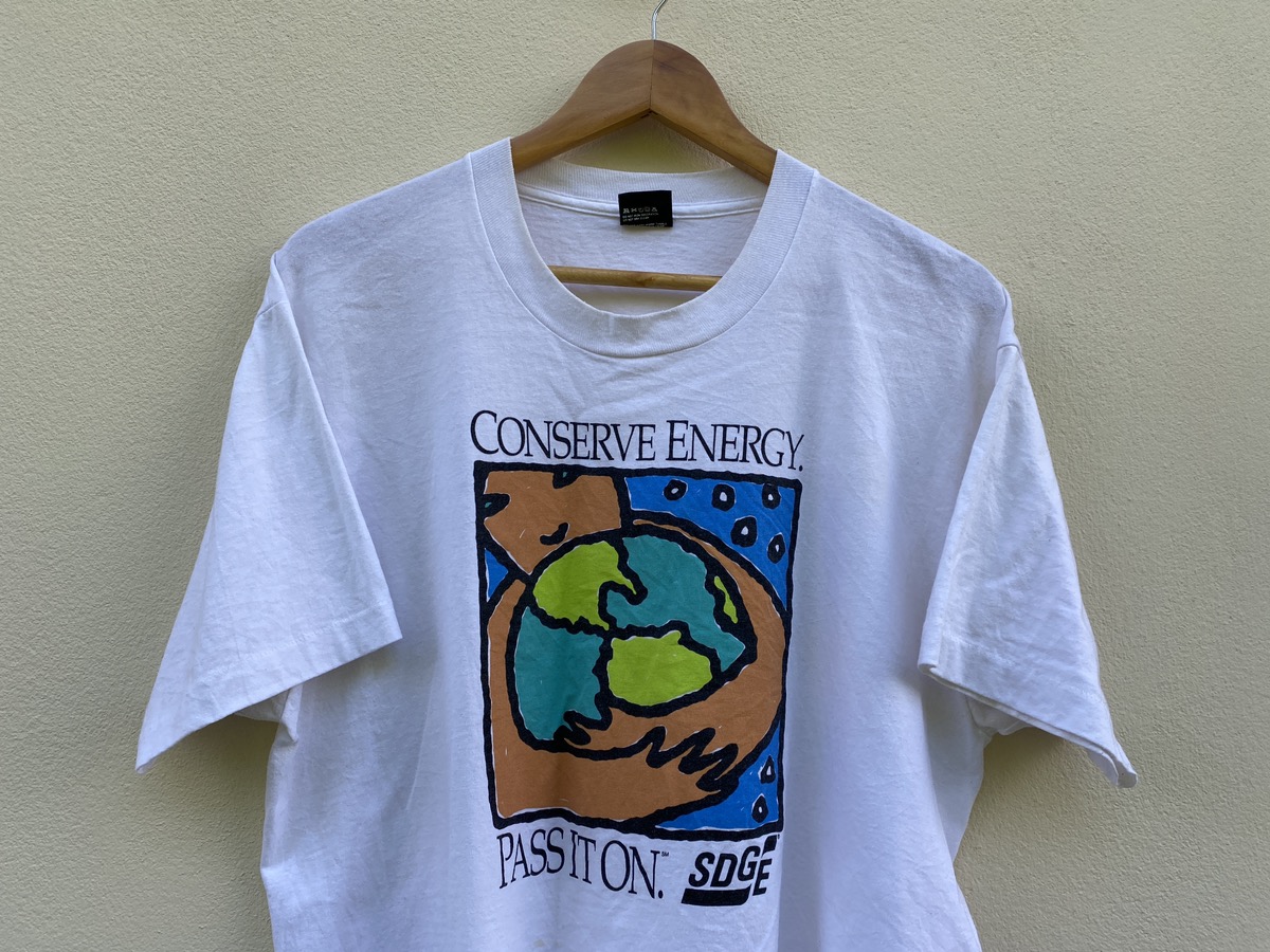 Vintage - Vintage 90s Earth Conserve energy SDGE USA single stitch - 3