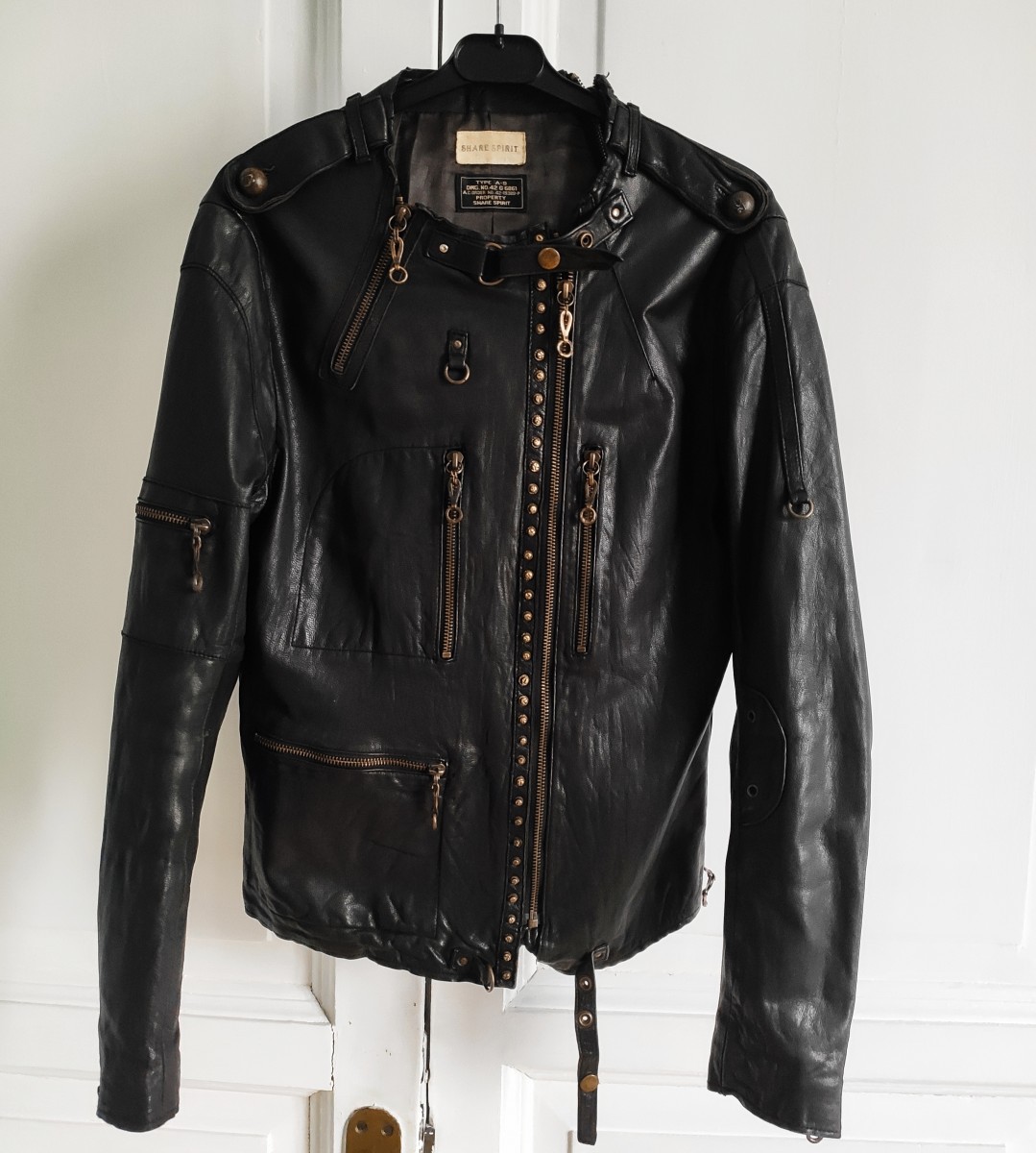 Share Spirit Homme - GRAIL! Leather jacket.Like Paul Harnden or Yohji  Yamamoto