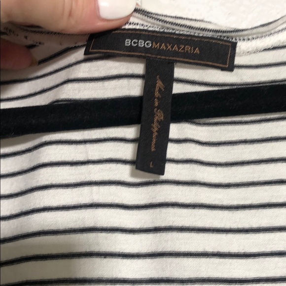 BCBGMaxAzria - BCBG Short Sleeve Striped Tunic - 6