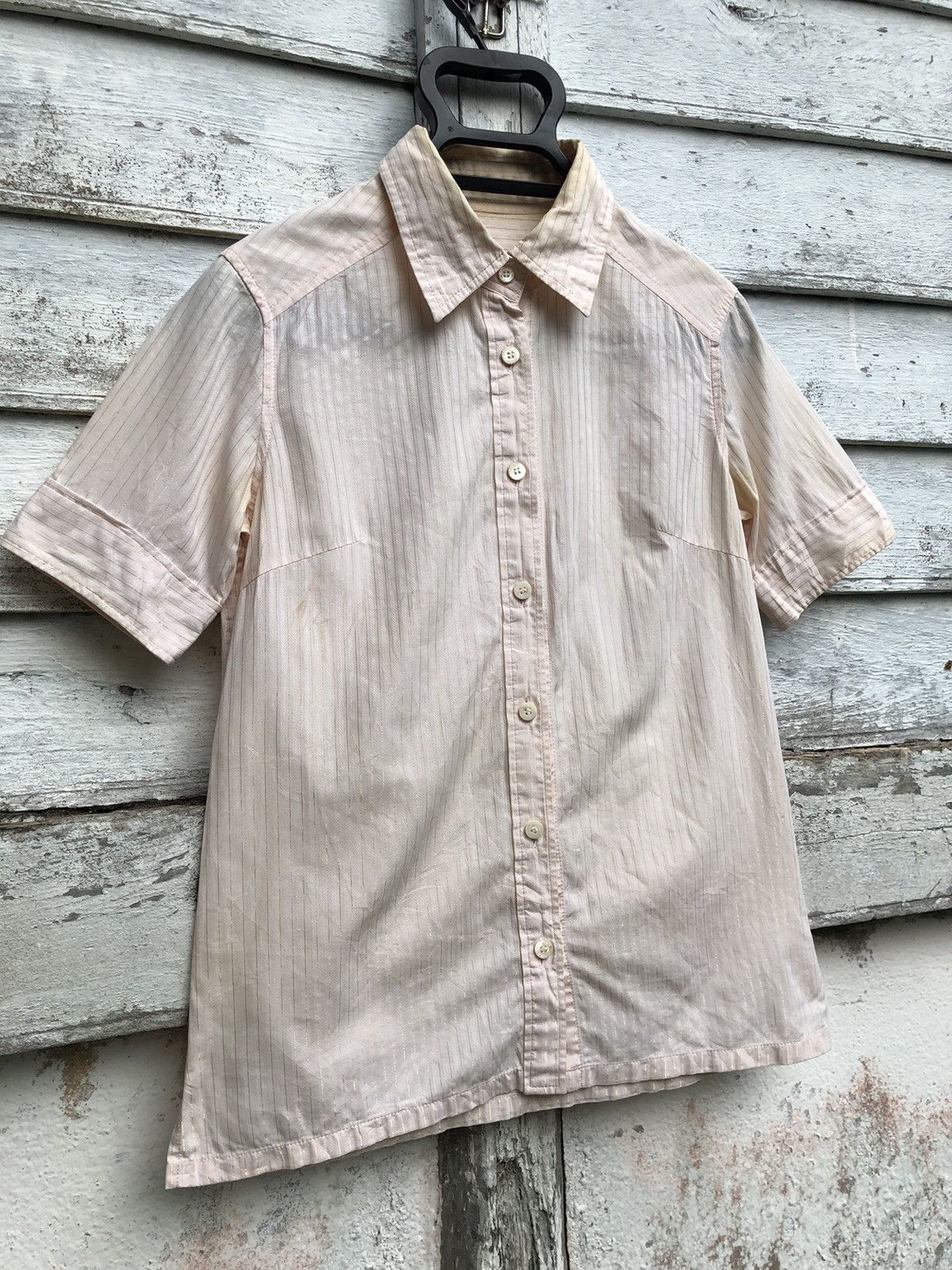 VINTAGE HYSTERICS GOLD LINED BUTTON SHIRT SS - 3