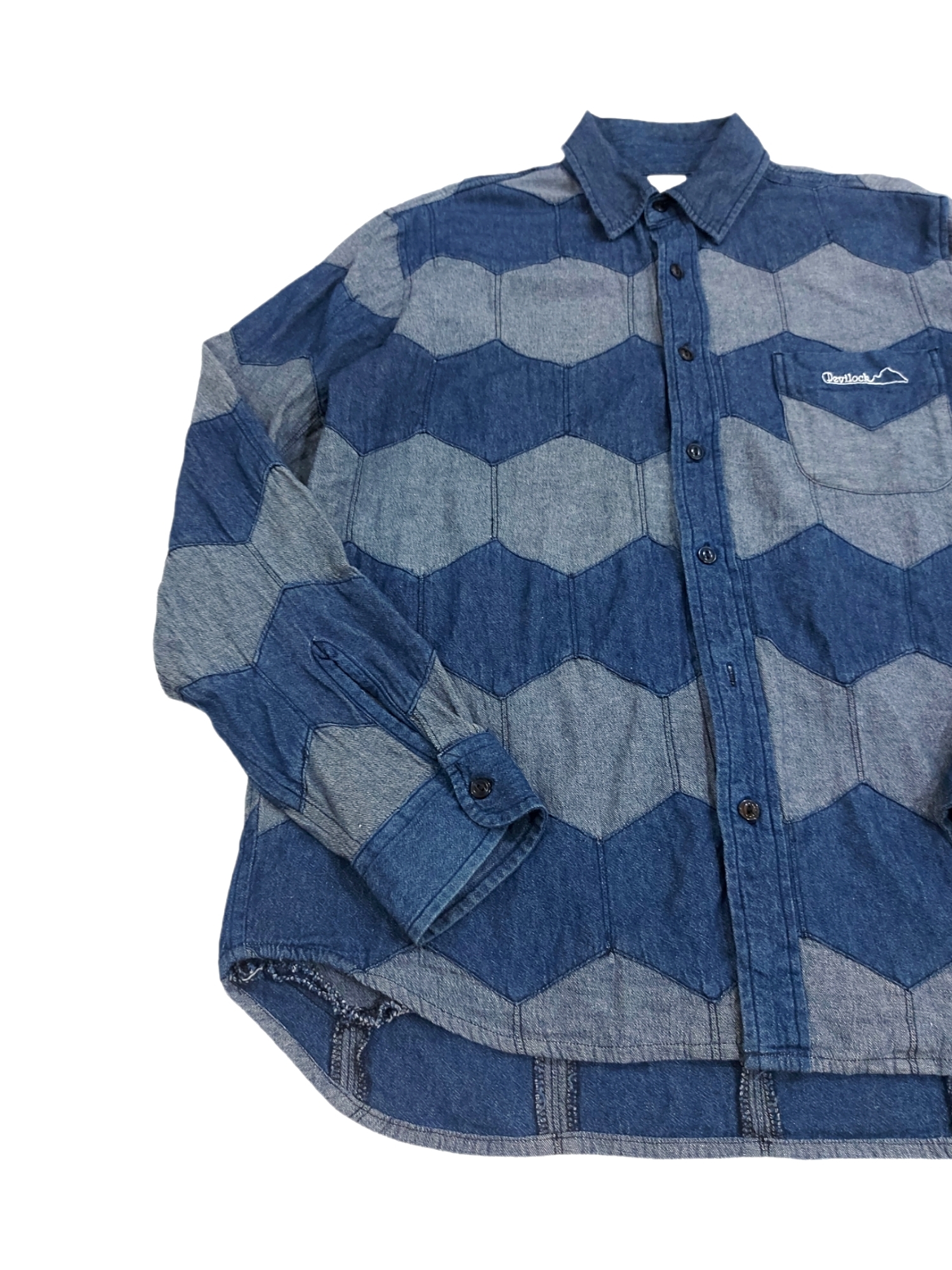 Rare! Devilock Japanese Brand Avantgarde Cut & Sewn Honeycomb - 4