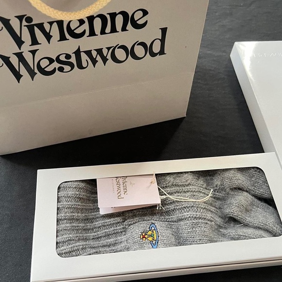 Vivienne Westwood Orb Logo Wool Gloves - 6