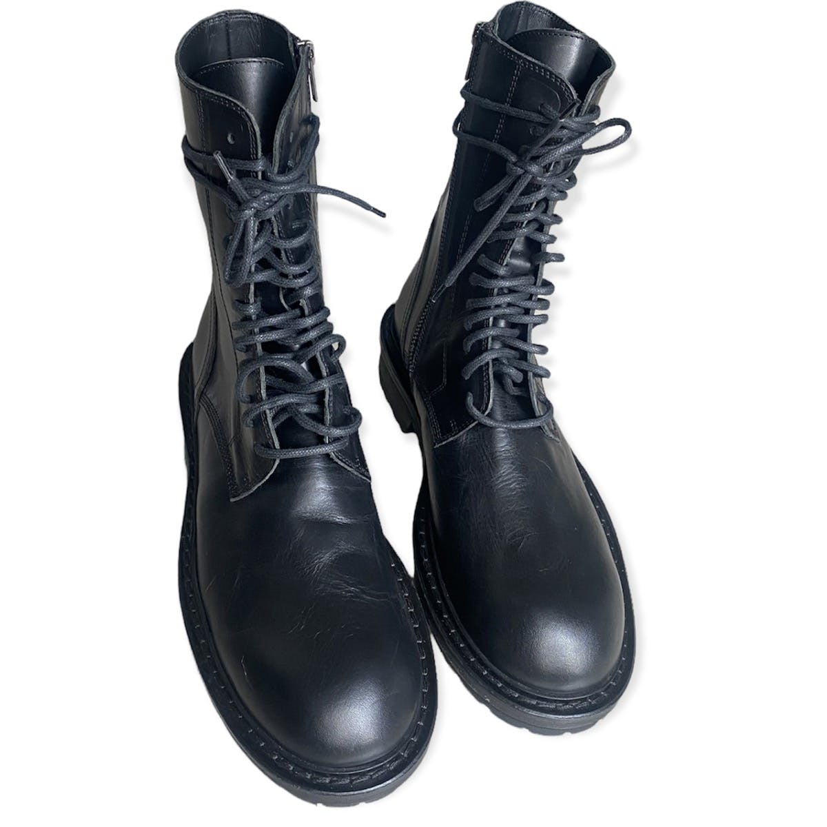 FW19 Black Alec Ankle Combat Boots - 1