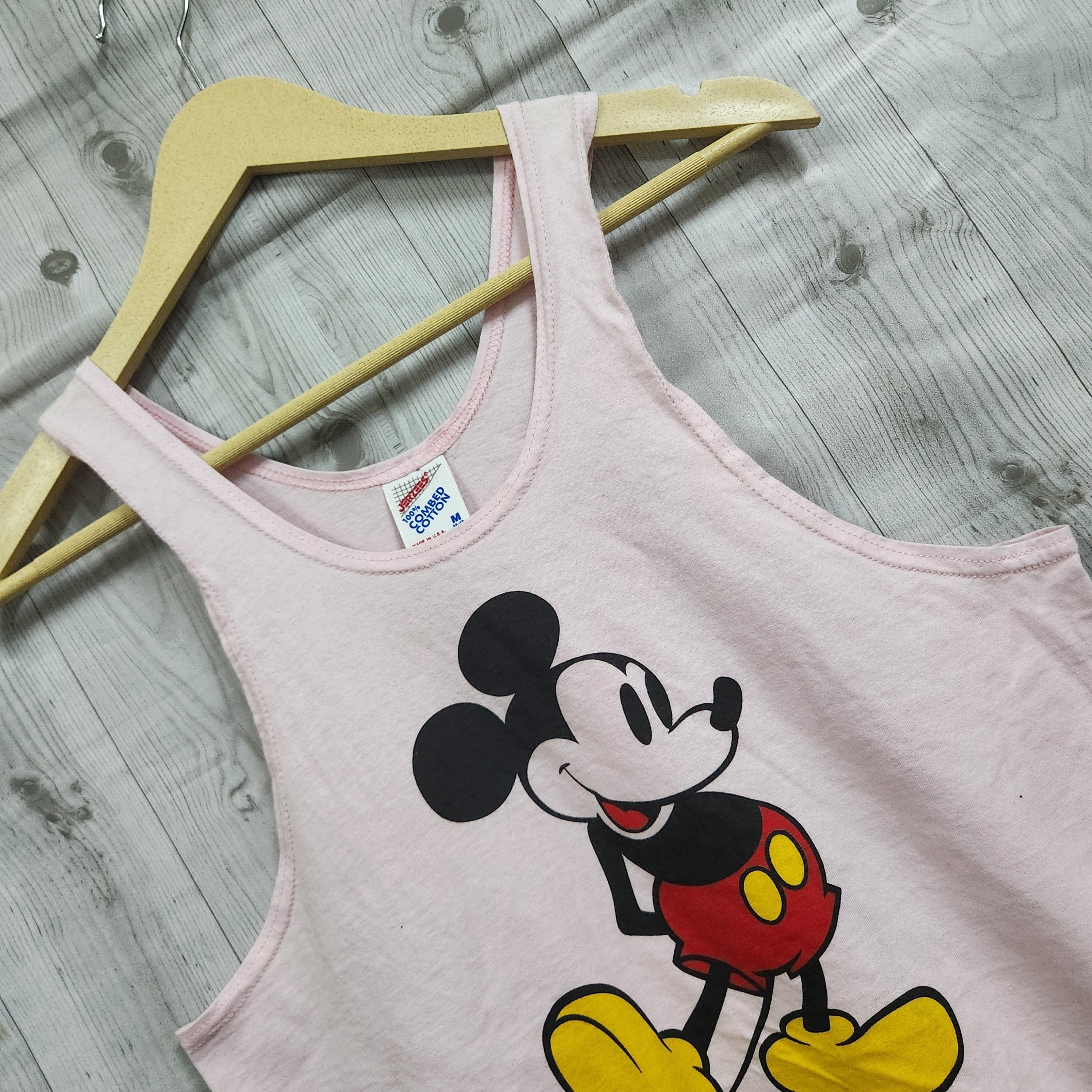 Vintage Mickey Mouse Jerzees Sleeveless Made In USA - 14