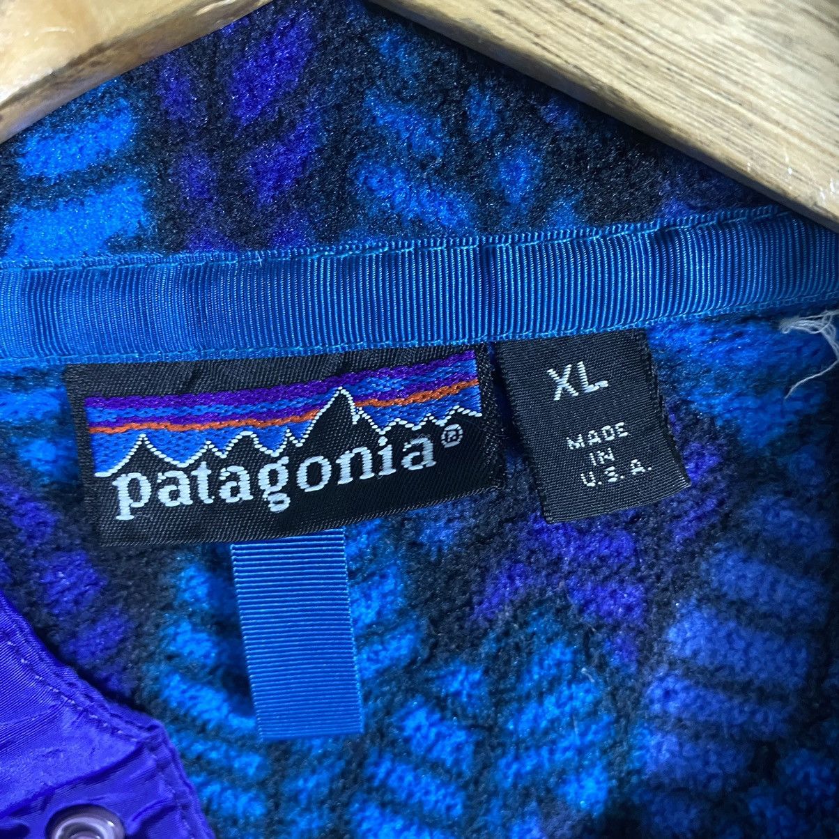 Vintage 90s Patagonia Leaf Fleece Half Button XL Size - 13