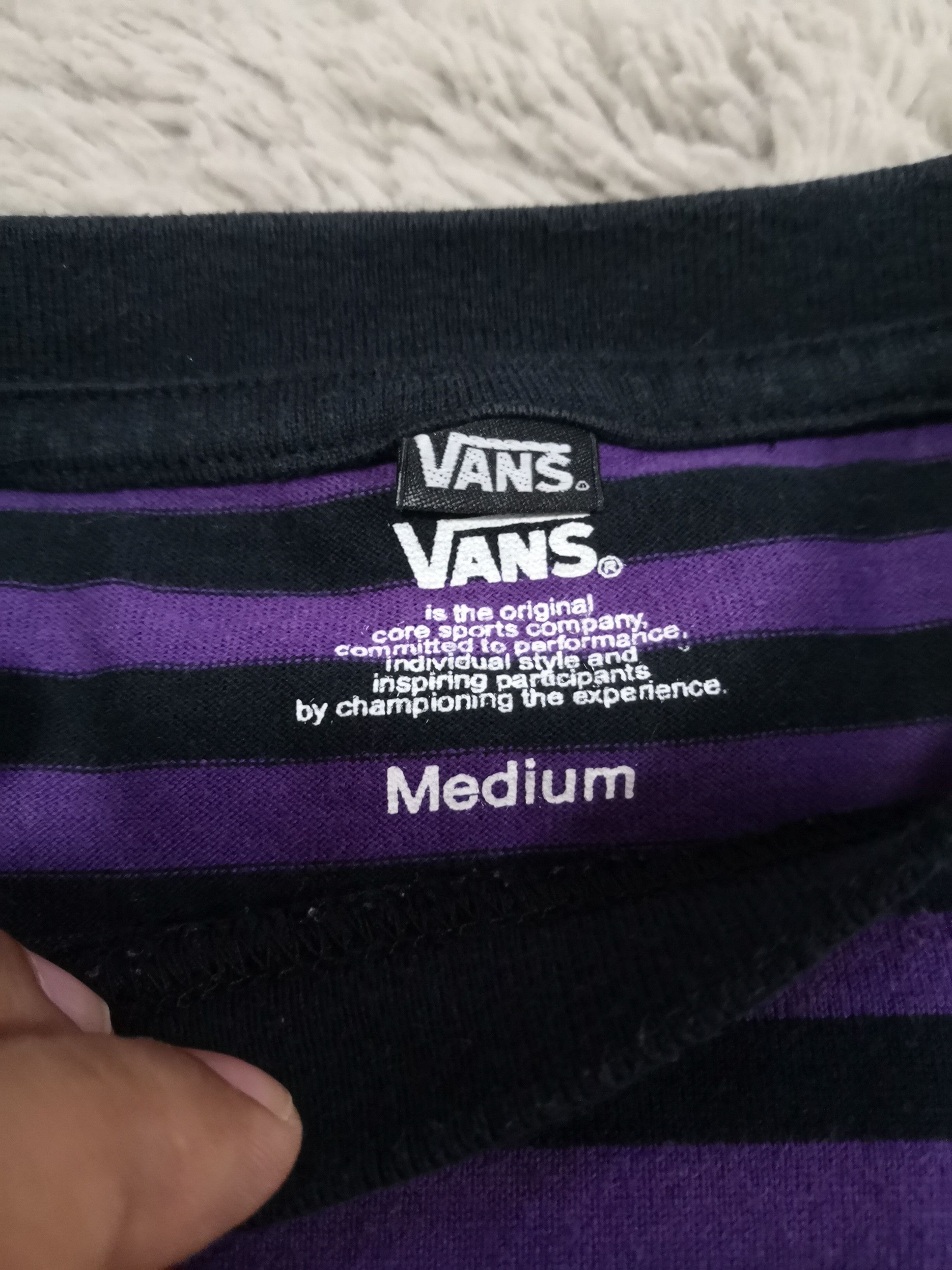 Vans Purple Stripes Long Sleeve T-shirt - 4