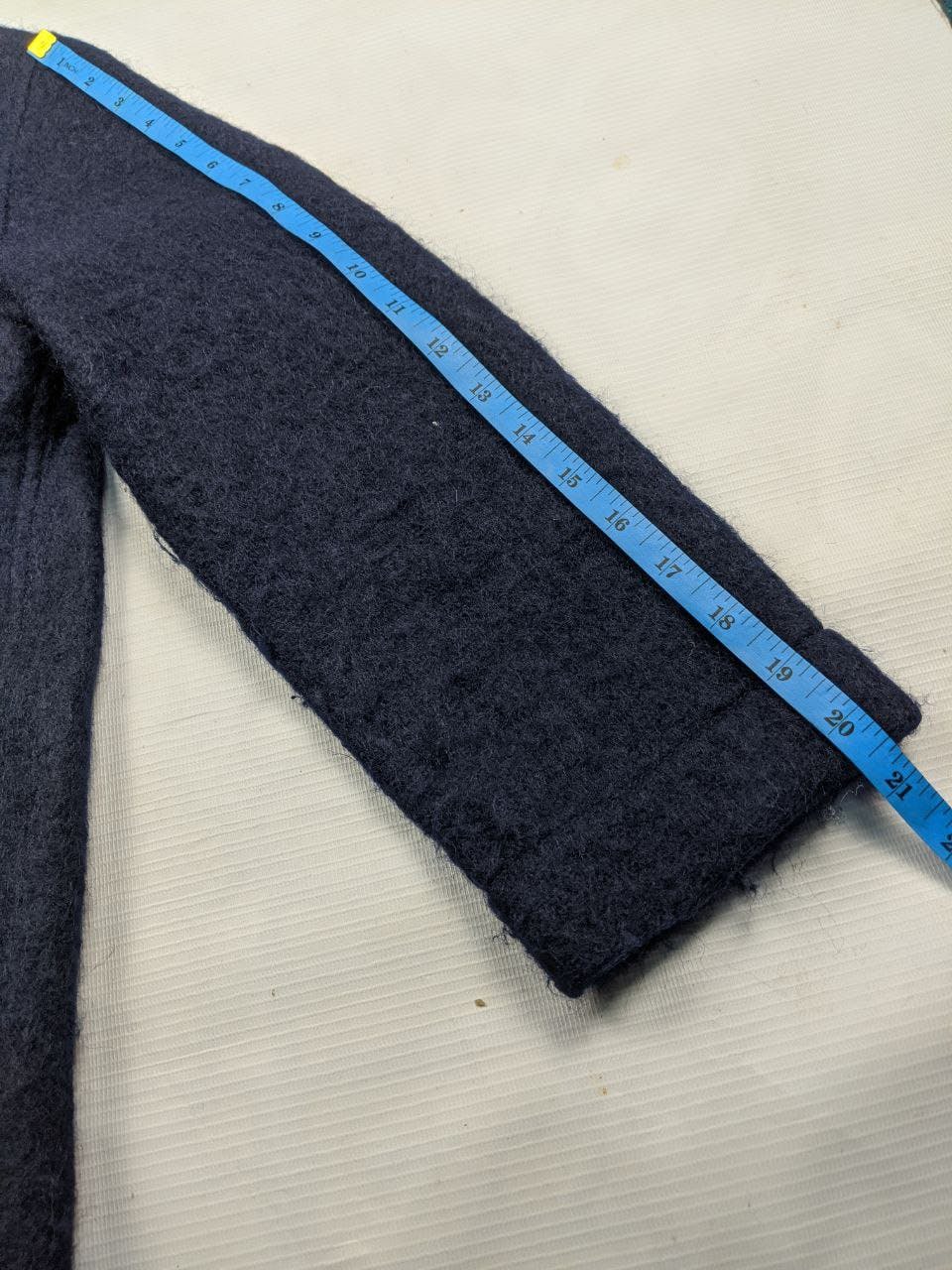 pure indigo BLUE BLUE JAPAN 'arigato' trench coat - 13