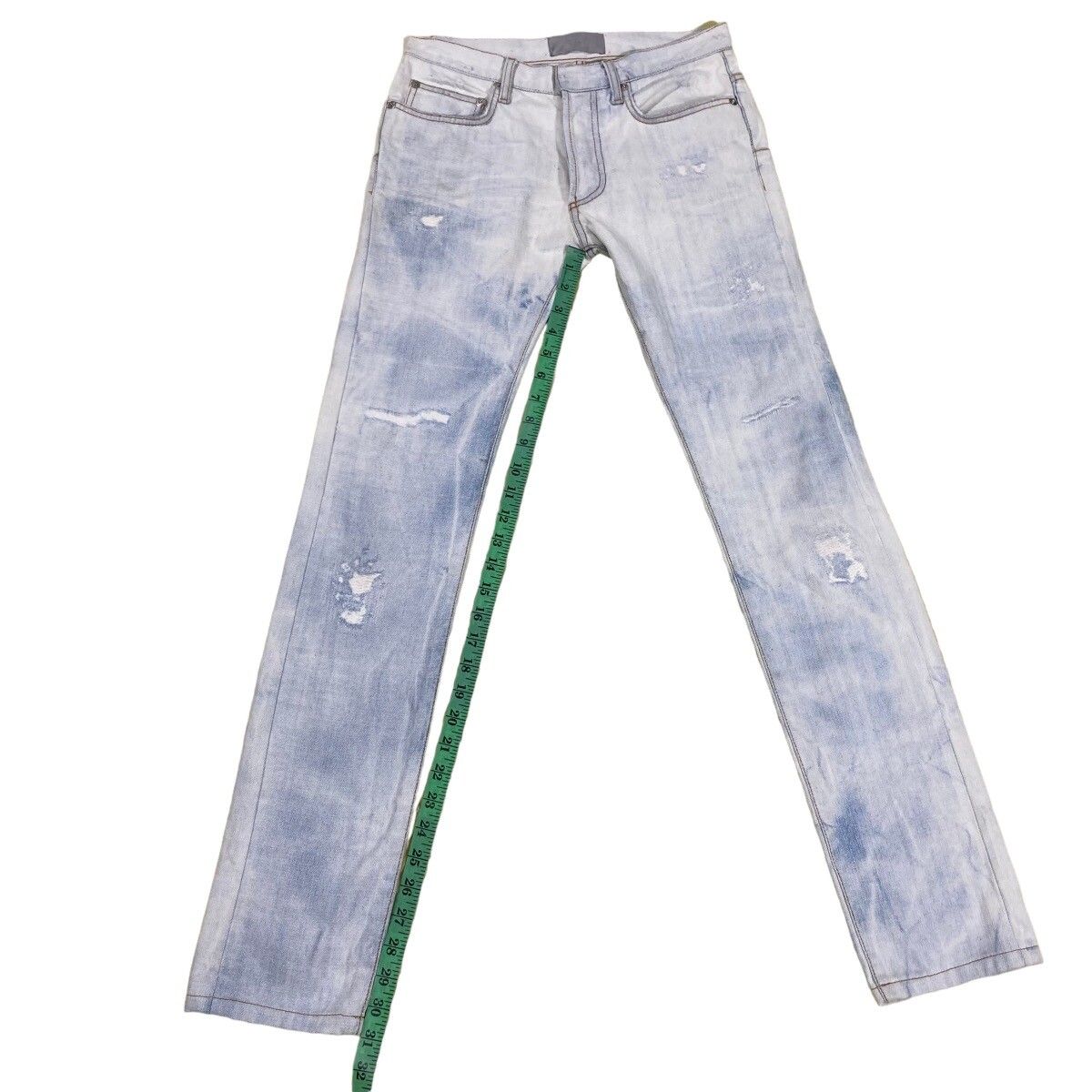 Dior Homme SS06 Dirty Snow Denim Jeans - 25