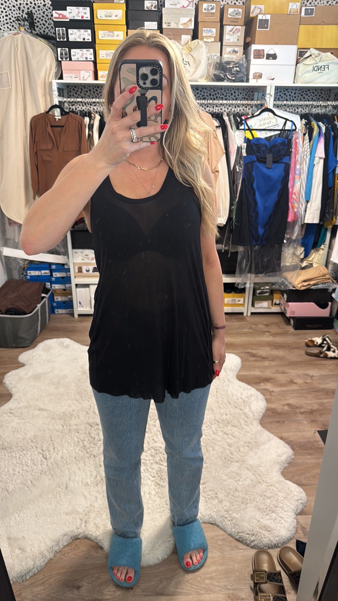Forever 21 Sheer Drapey Crossover Back Tank - 2
