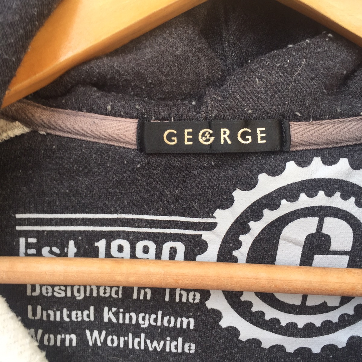 Vintage - Vintage 90s George United Kingdom Hoodie | Swag Hype Dope - 3