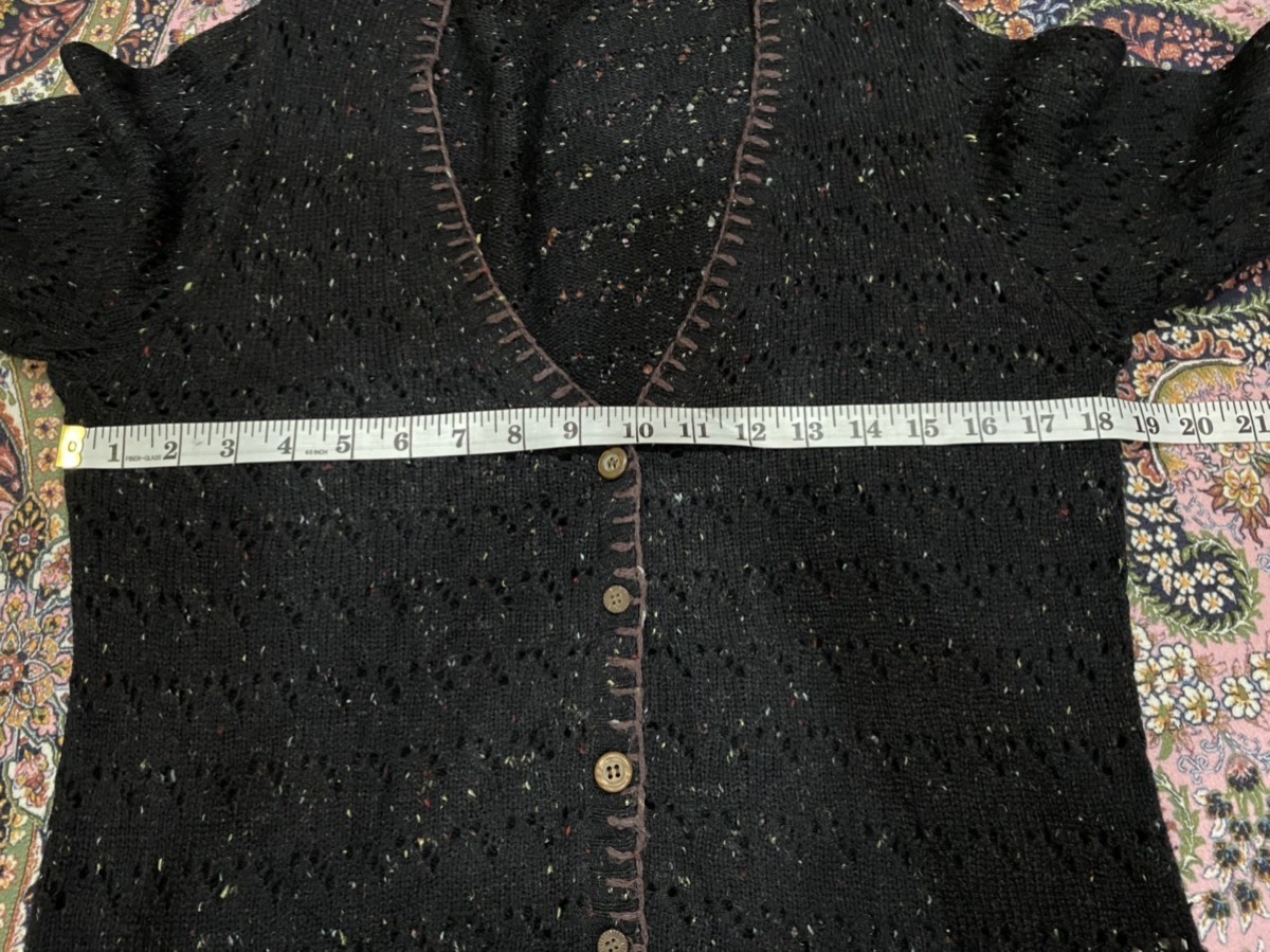 Cardigan - Un Et Demi Crocheted / Knitted Wool Blend - 13