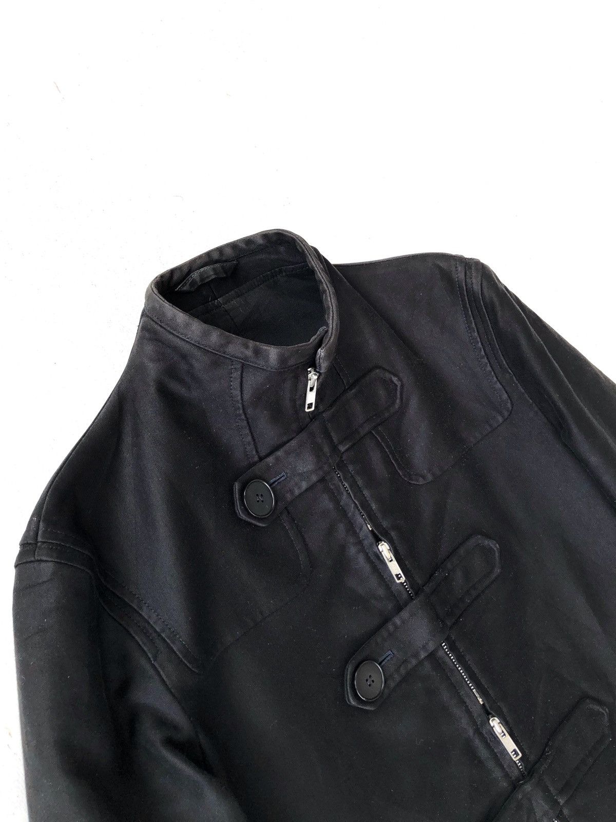 FW02/03 Goth Mandarin Collar Tactical Coat Jacket - 6