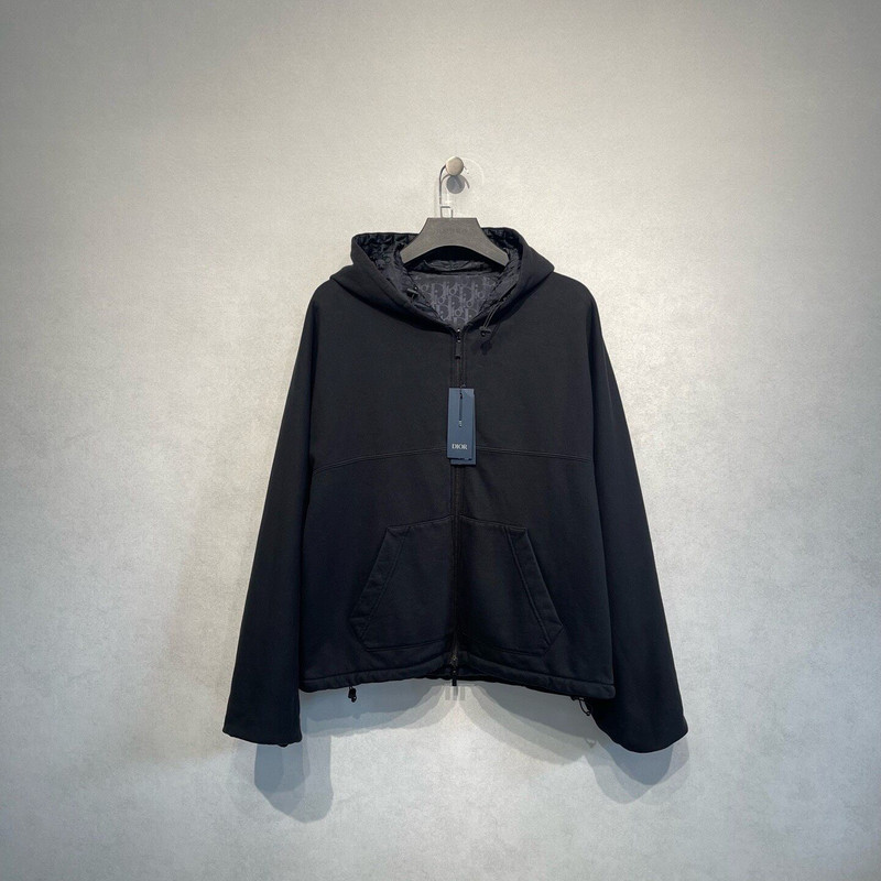 Dior logo-printed reversible zip-up jacket - 1