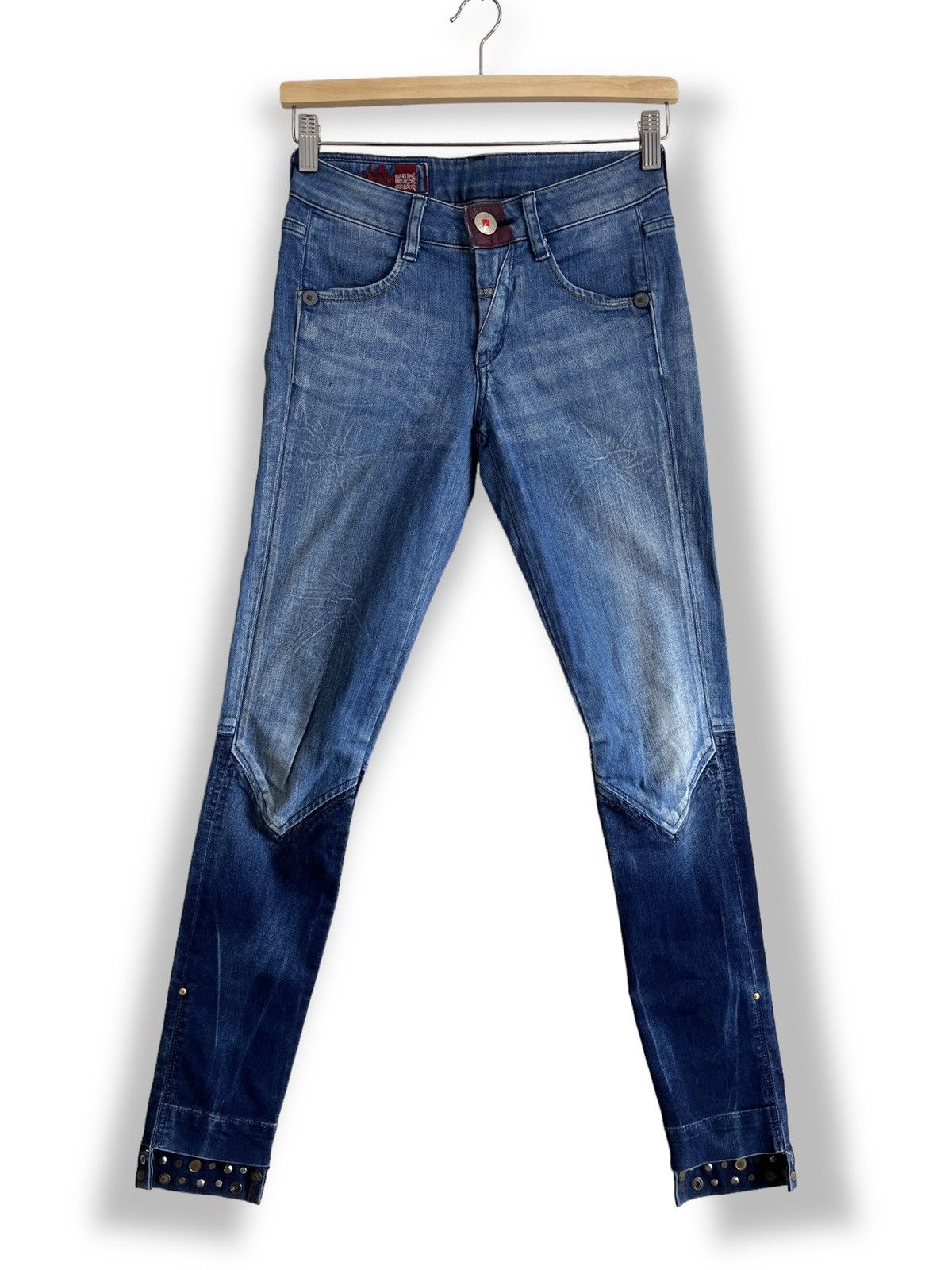 Marithe Francois Girbaud Skinny Ankle Signage Denim Jeans - 1
