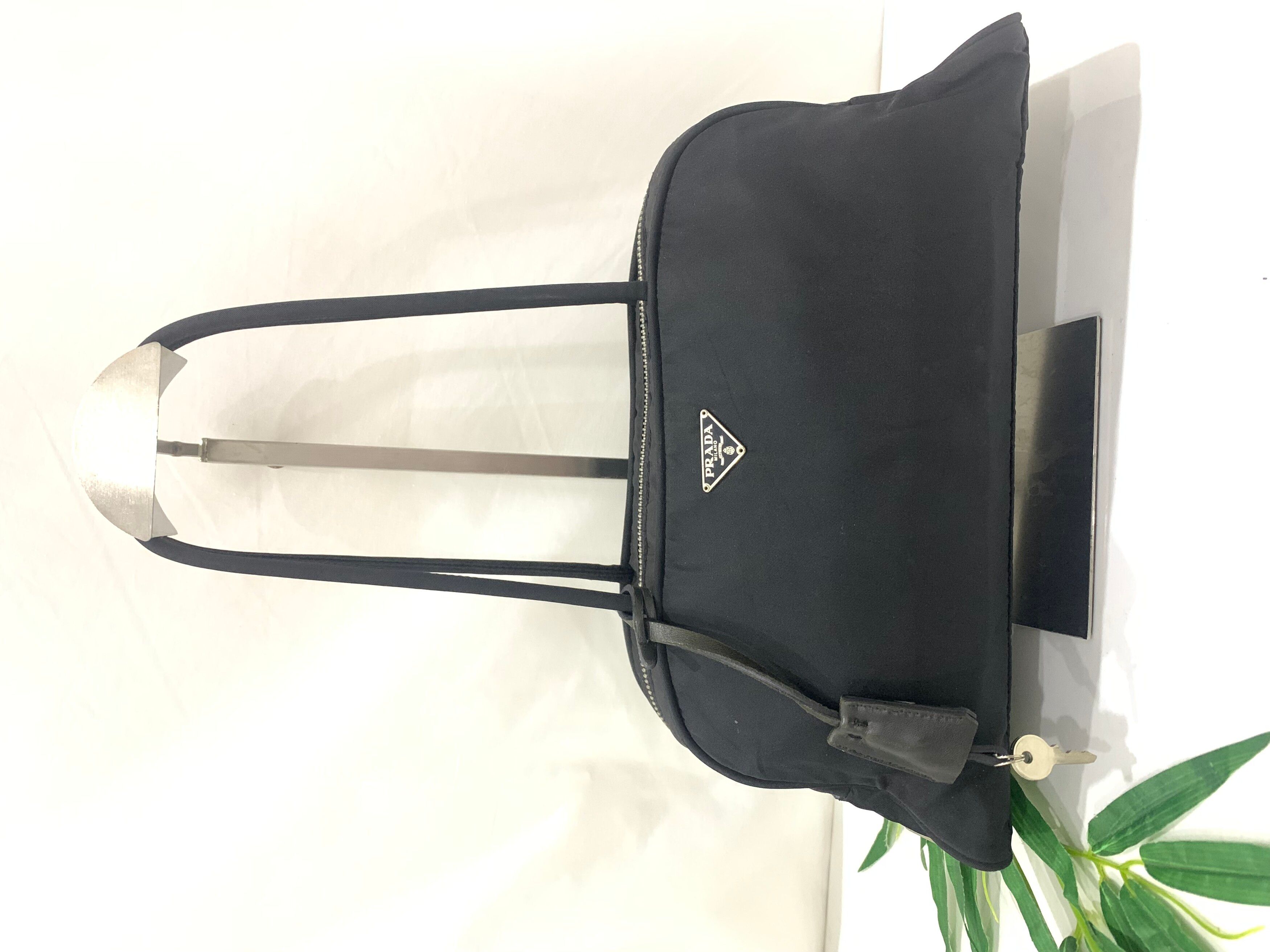 Black Authentic Prada Nylon Handbag - 3