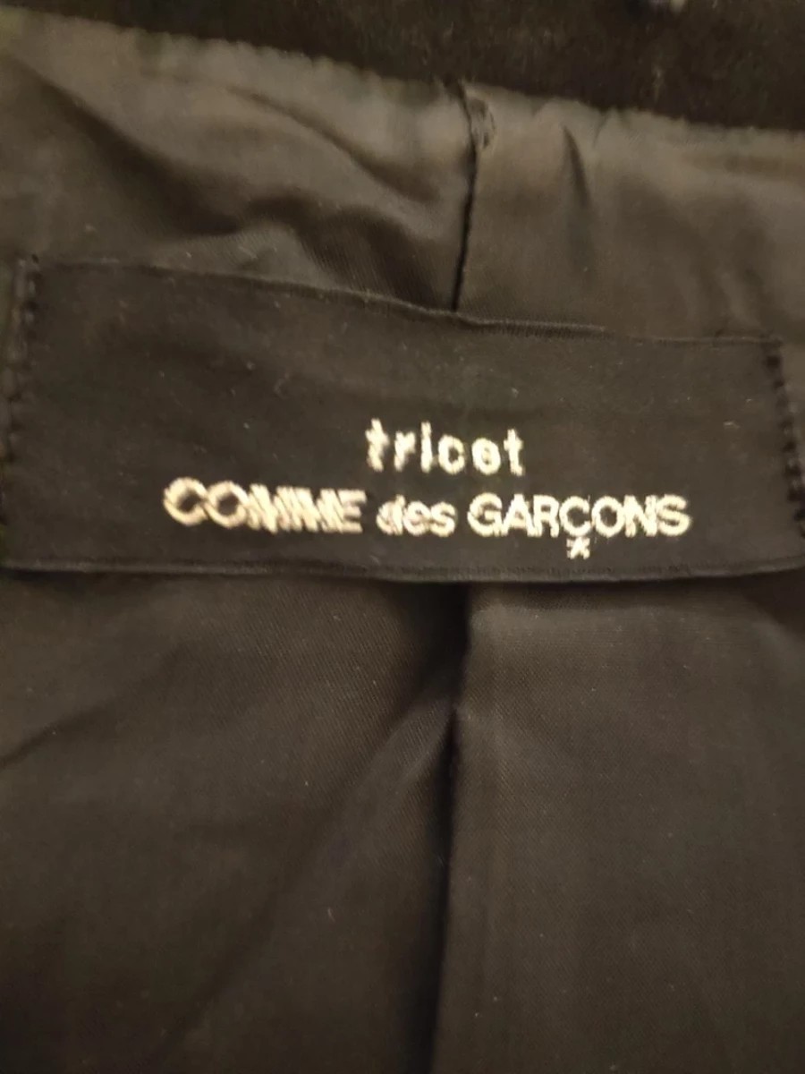 ARCHIVE ! CDG TRICOT round shoulders short blazer - 4