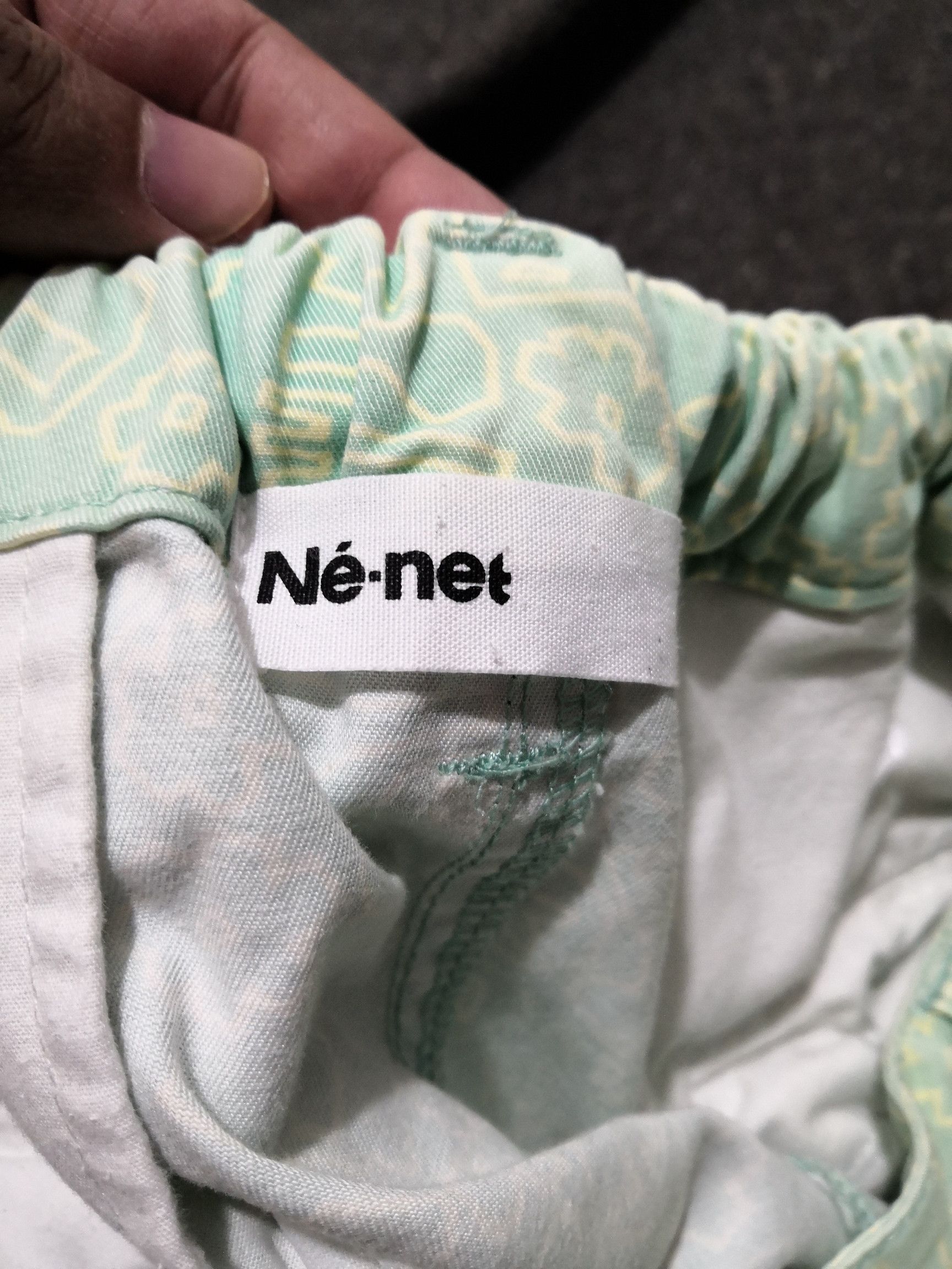 Né-net Casual Pants Green Mint Fullprint - 4