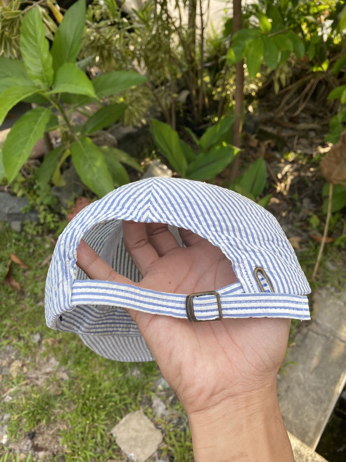 🇺🇸 Vintage Polo Ralph Lauren Stripe Classic Hat Made Usa - 5