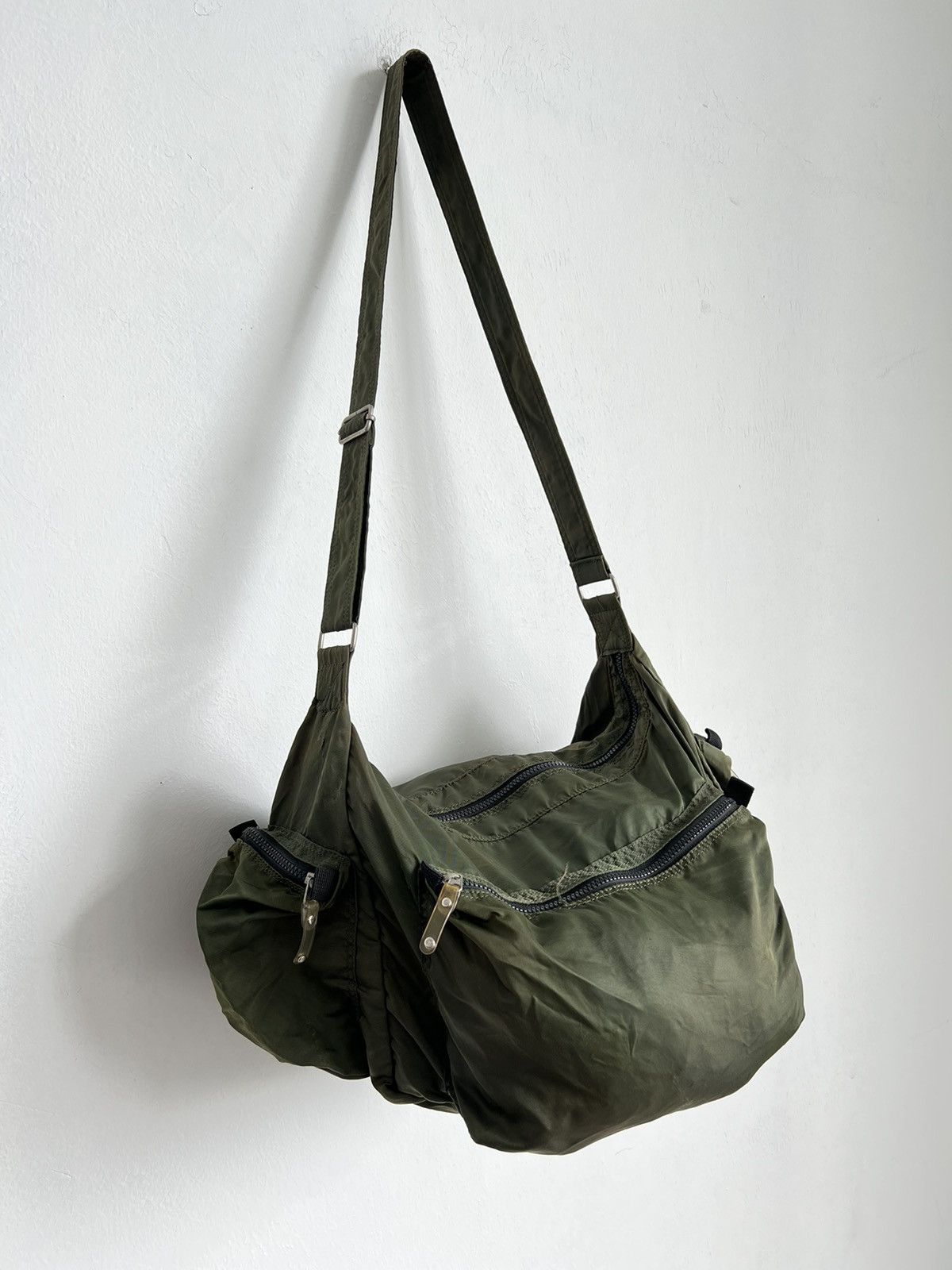 Camo Green Army Sling Bag - 3