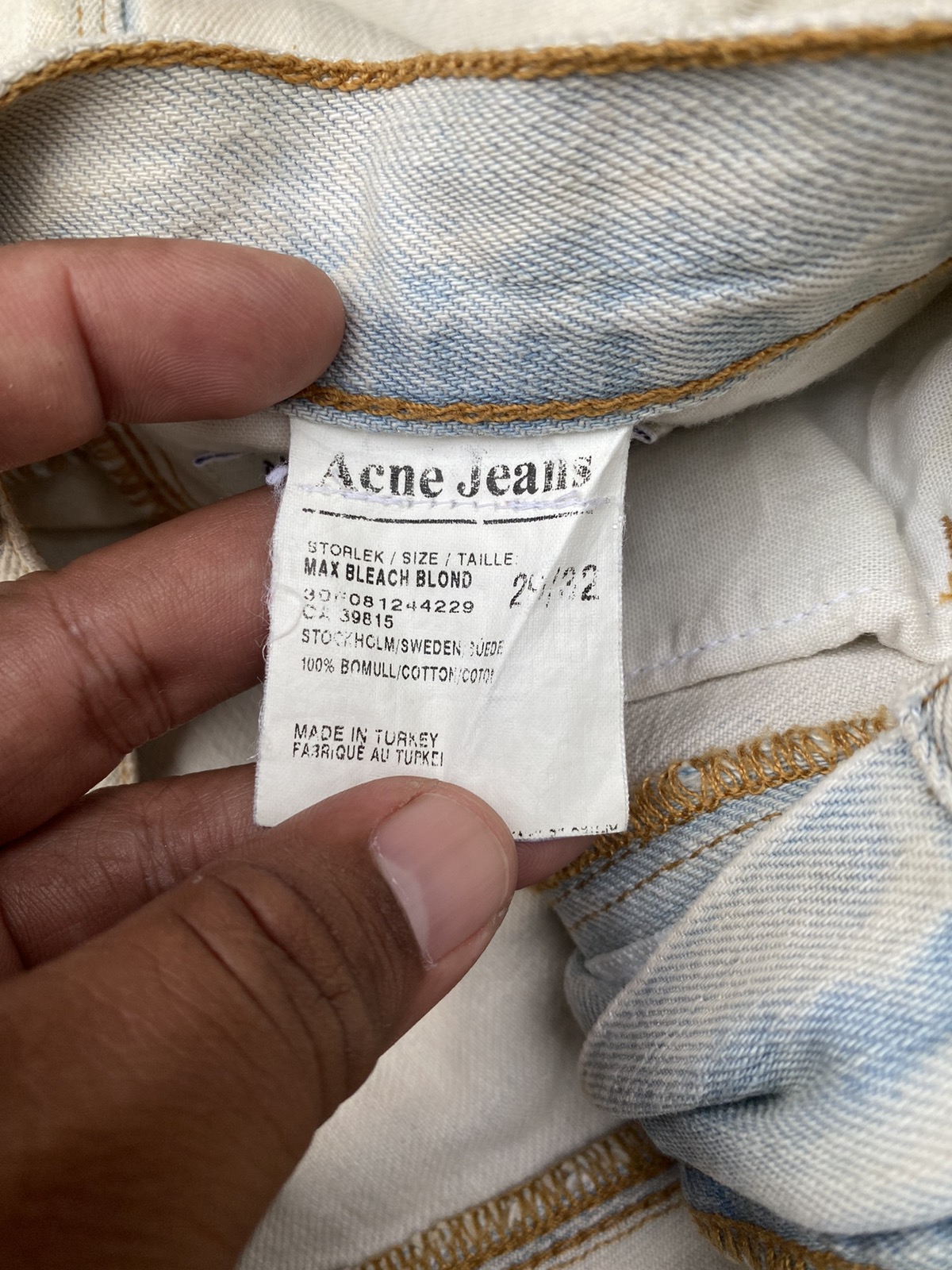 Acne Studio Jeans Blå Konst Max Stay Light Blue Denim - 8