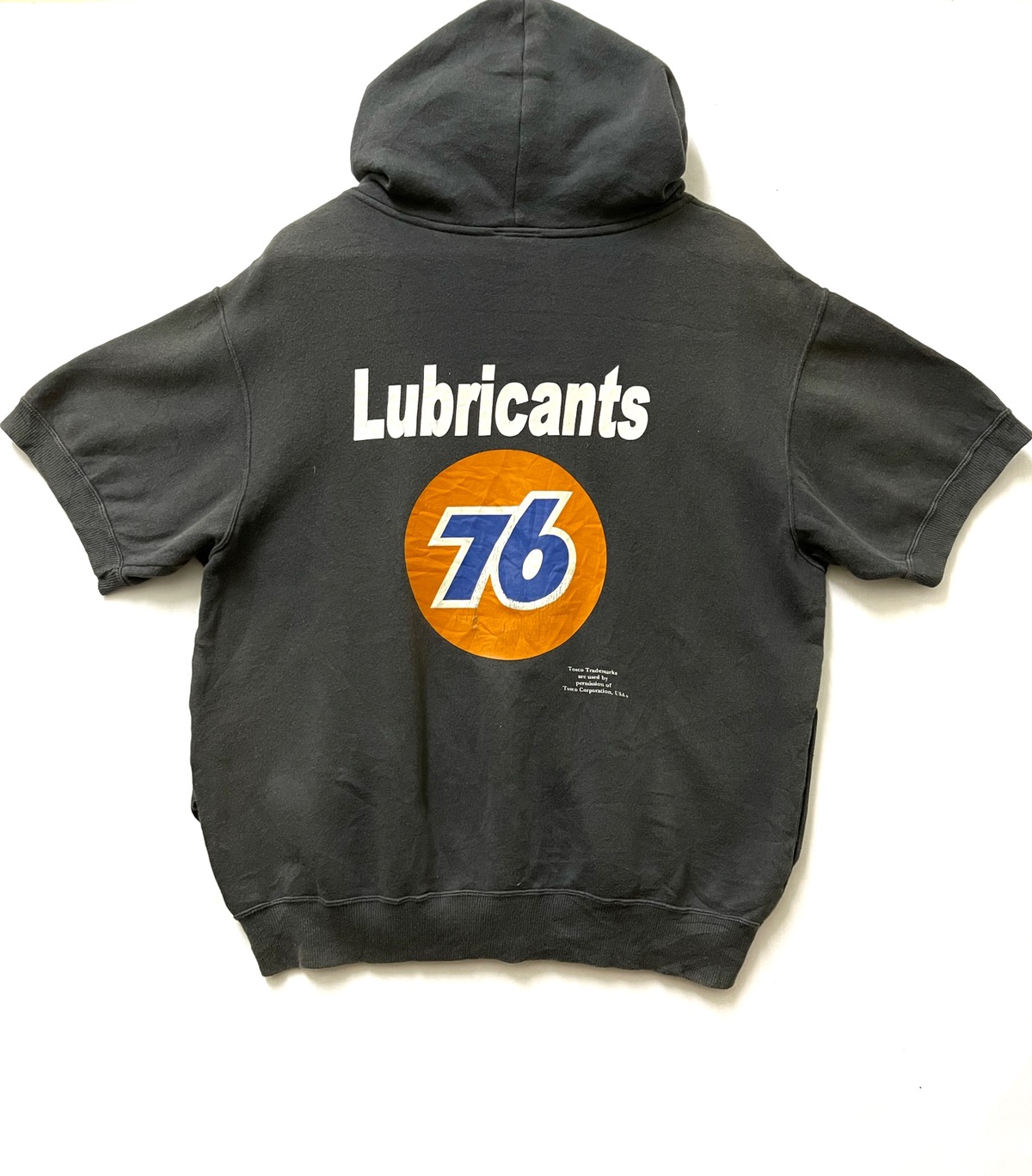 Vintage 76 Lubricants Short Sleeve Sweatshirt Dark Grey