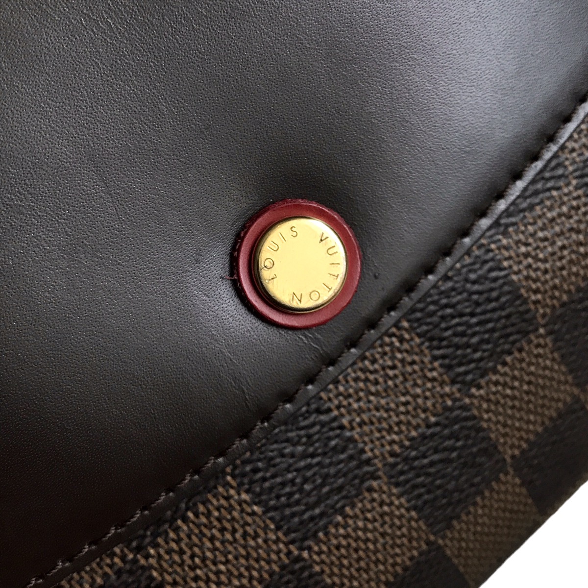 Louis Vuitton Damier Ebene Twice Cerise Pochette Sling Bag - 8