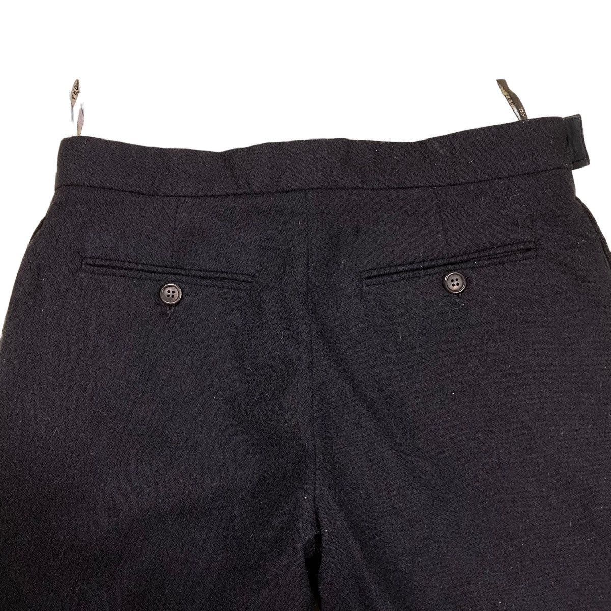 Vintage A.P.C Wool Pants Size 30 Black Colour - 9