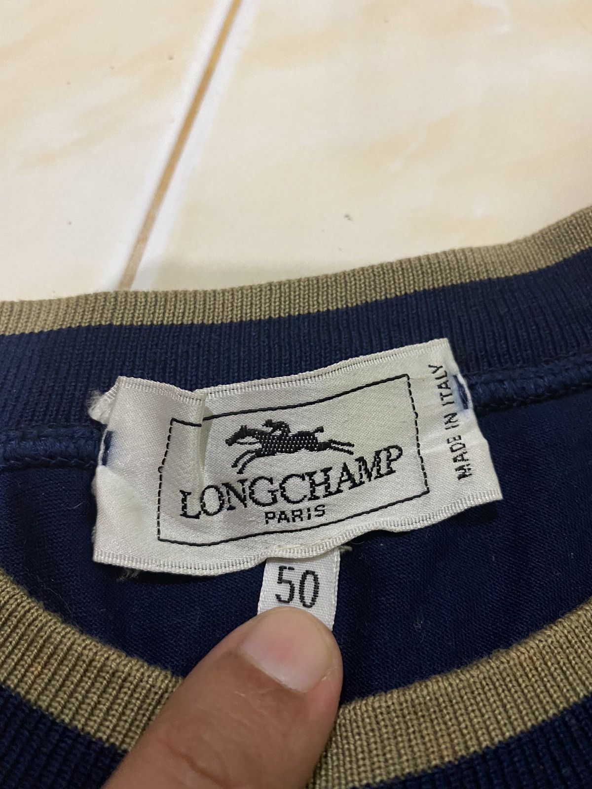 Authentic Longchamp Embroidered Tee - 5