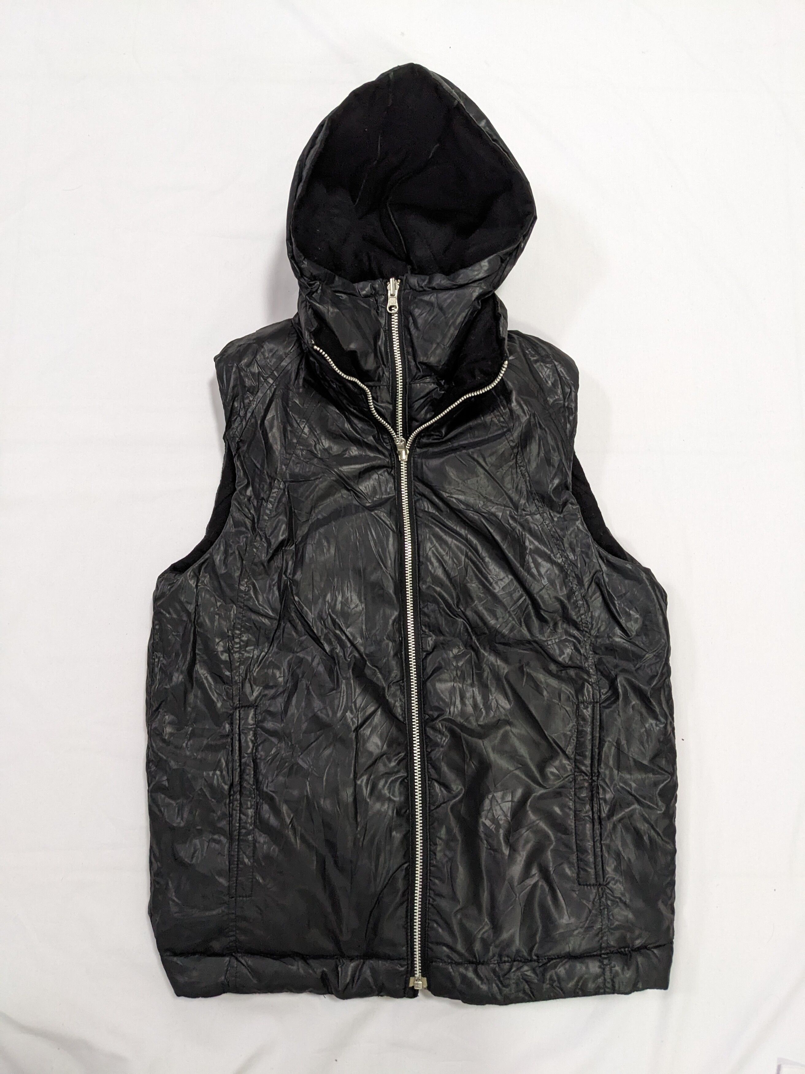 Avant Garde - PPFM Down Vest Hooded Jacket Reversible Black - 4