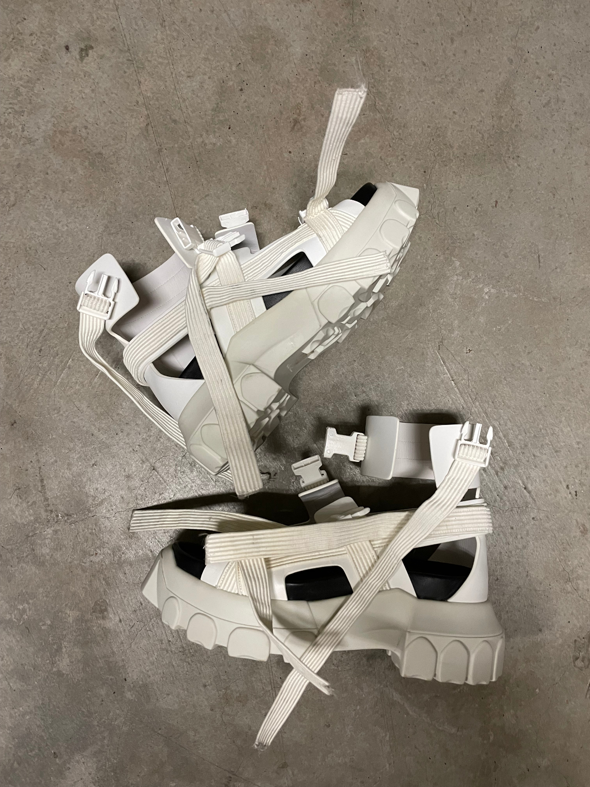White Tractor Sandals - 2