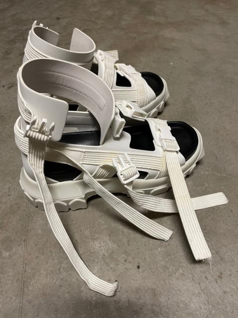 Rick Owens White Tractor Sandals