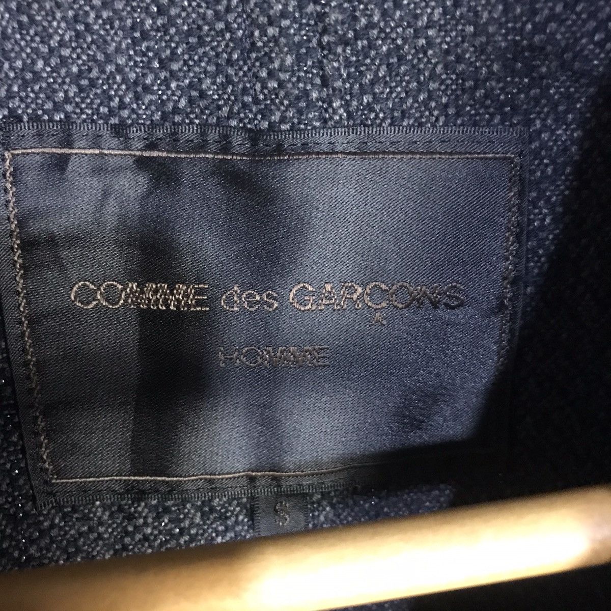 Comme des garcons homme ad2002 cotton blend long coat - 2