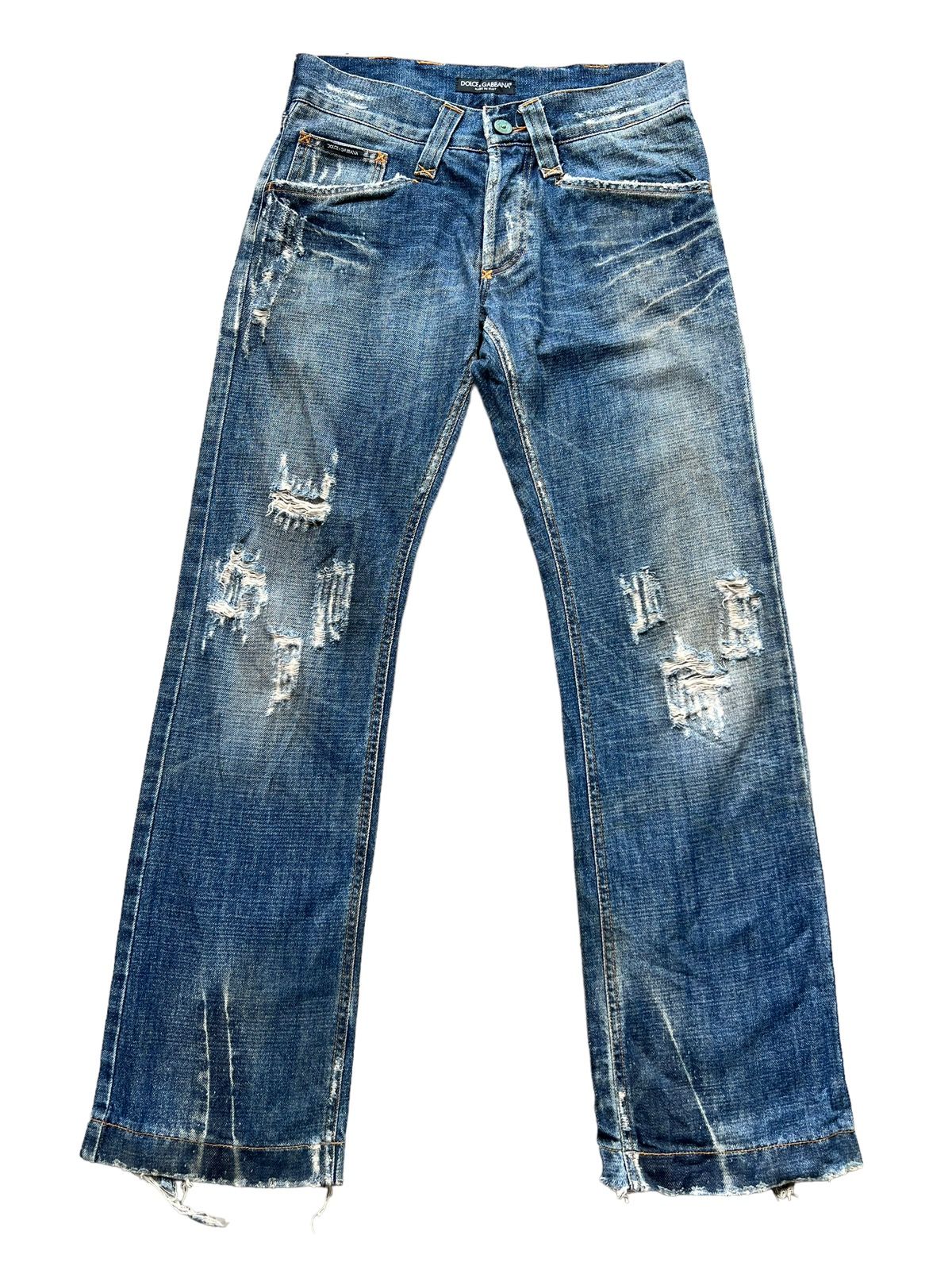 Dolce and Gabbana Crash Distressed Denim Jeans 31x32.5 - 3
