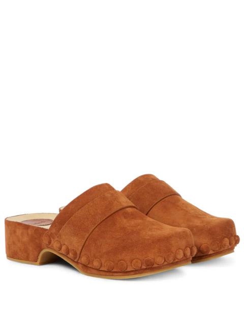 Chloé Joy suede clogs