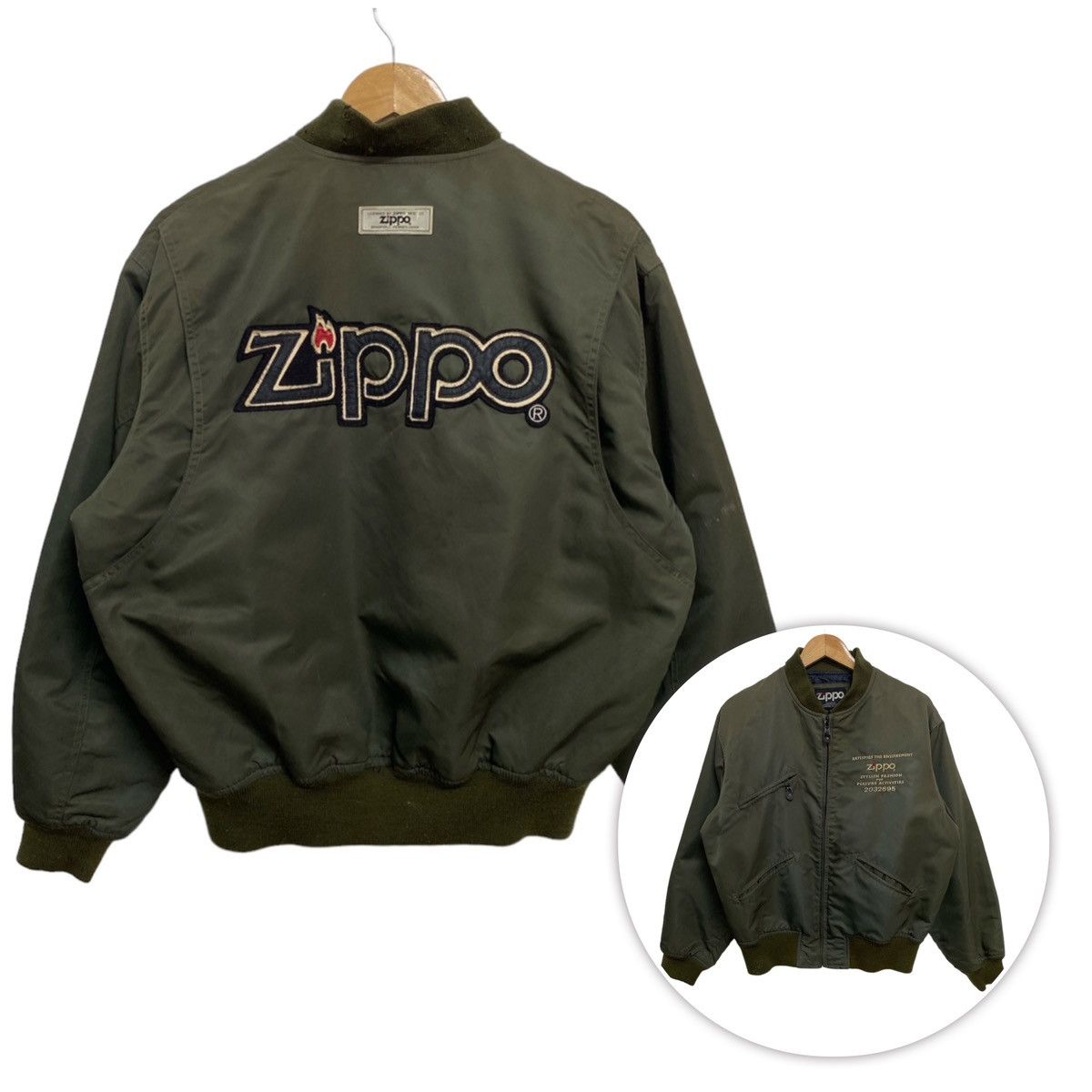 Vintage Zippo Bomber Flight Jacket - 1