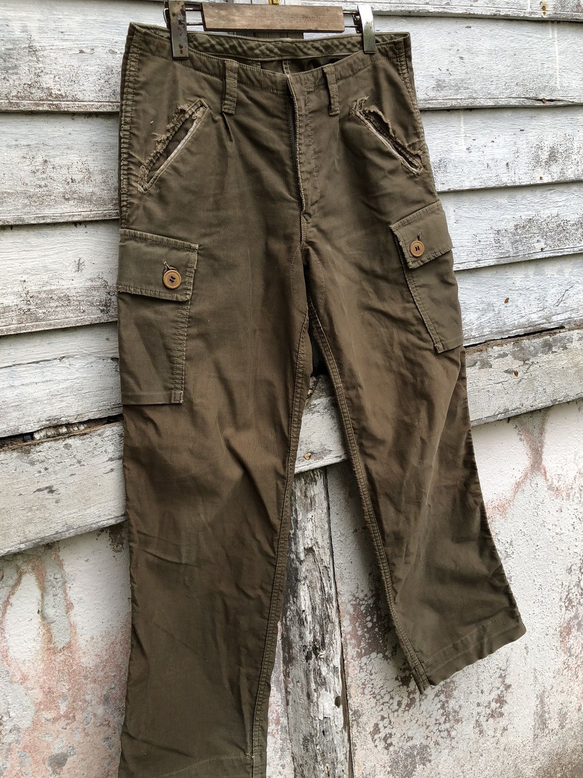Distressed Sunfaded Hollywood Ranch Heavy Duty Cargo Pant - 3