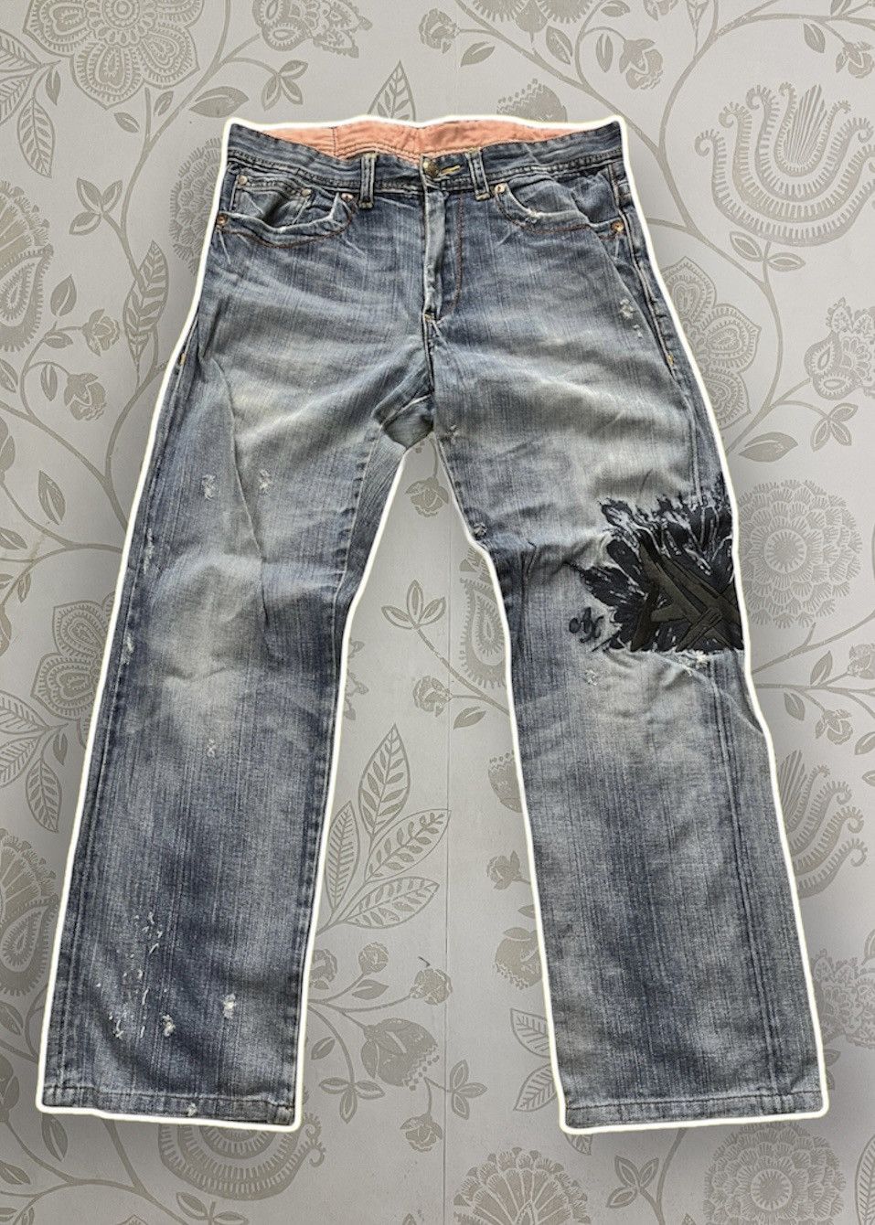 Vintage - Grails ARMANI EXCHANGE Embroidery Jeans - 1
