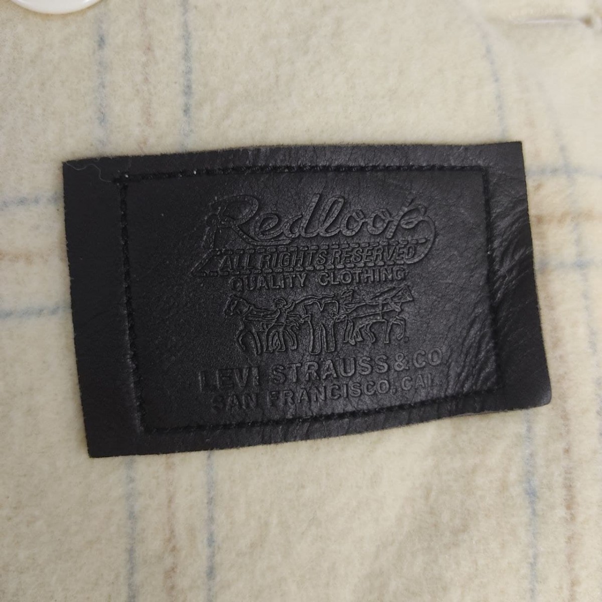 Levis Redloop Checkered Fleece Coat Jacket - 7
