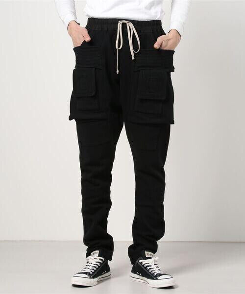  BNWT Rick Owens Drkshdw Cargo Creatch Cotton Pants in Black - 13