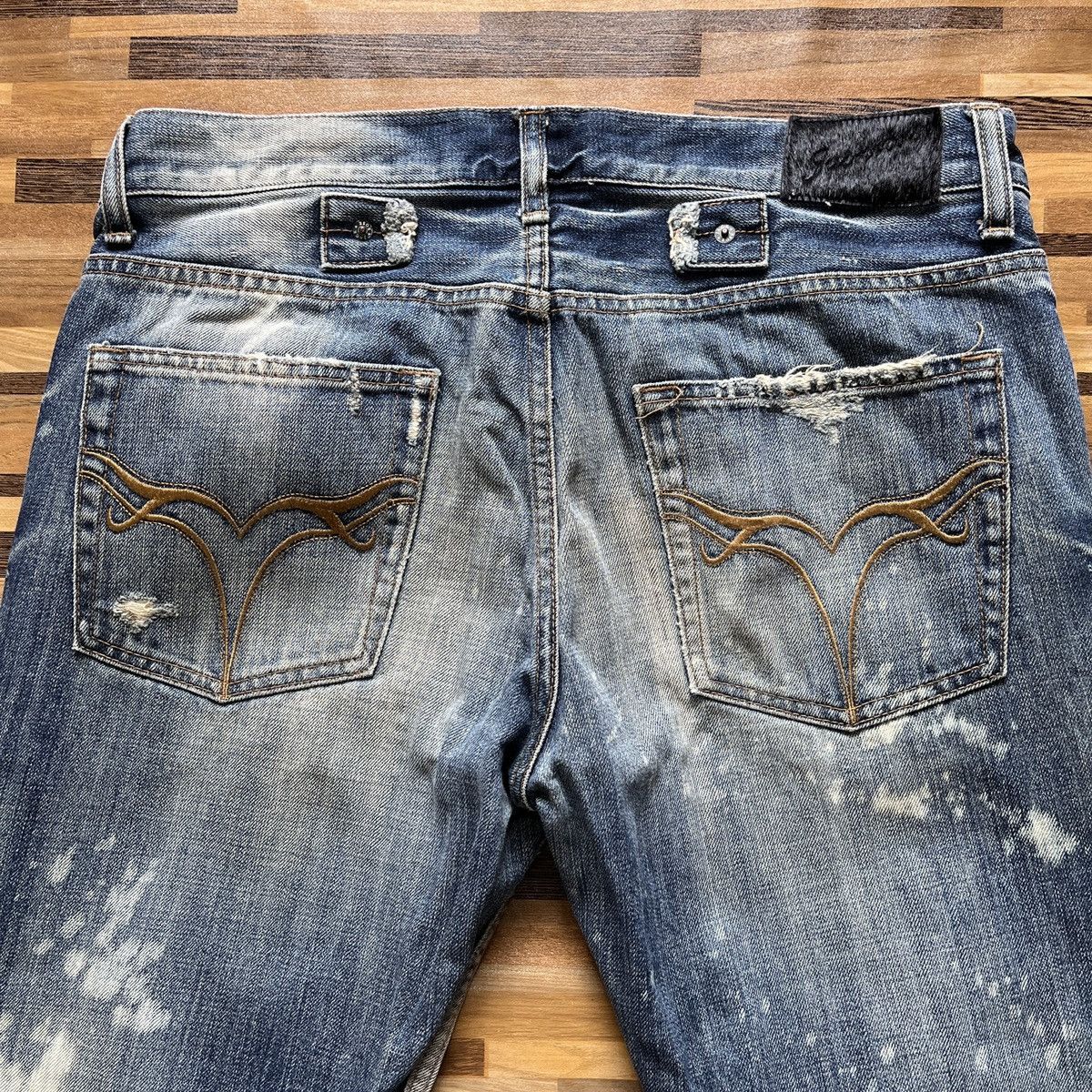 Ripped Style Jack Rose Distressed Denim Vintage - 14