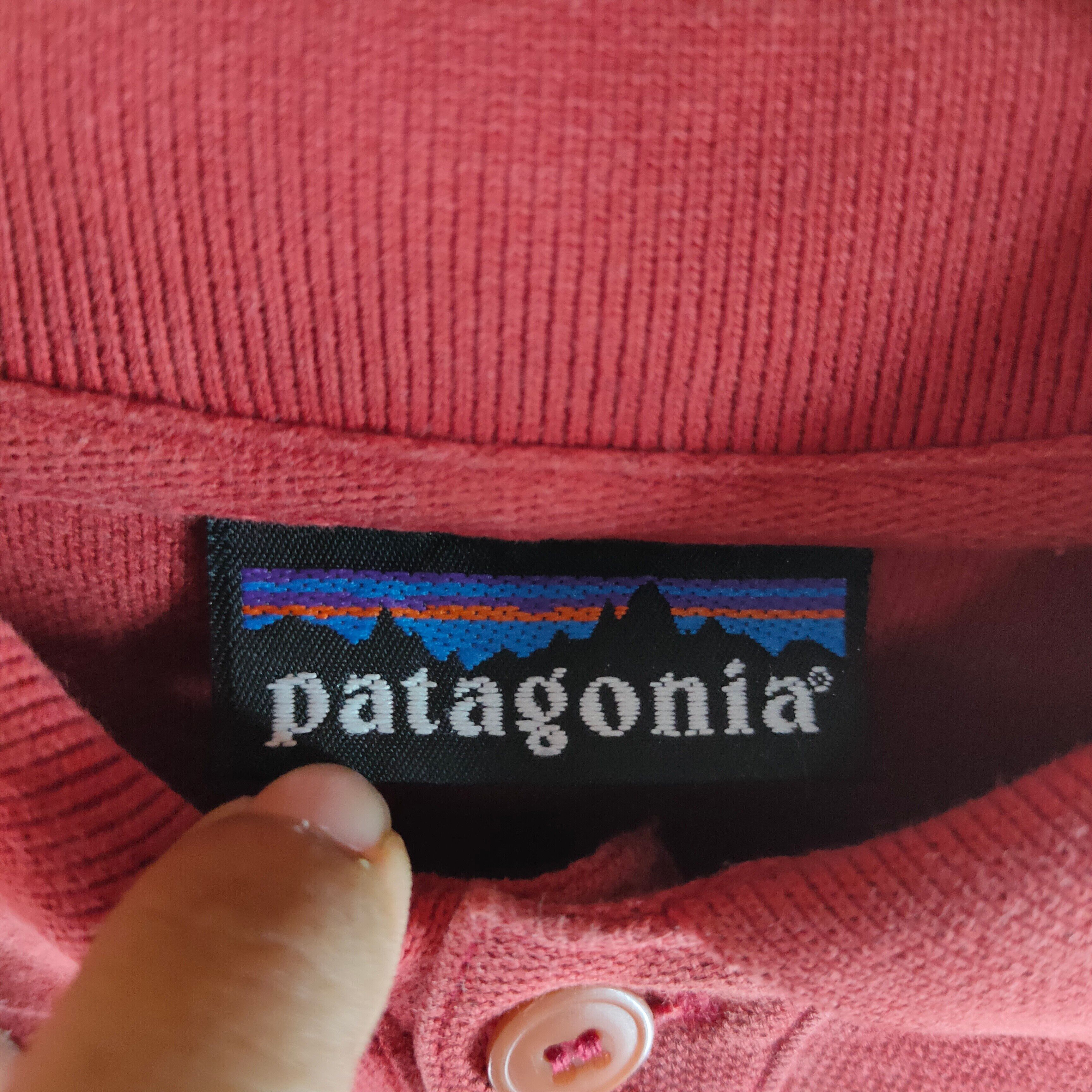 PATAGONIA Embroidery Small Spell Out Polo Shirt - 3
